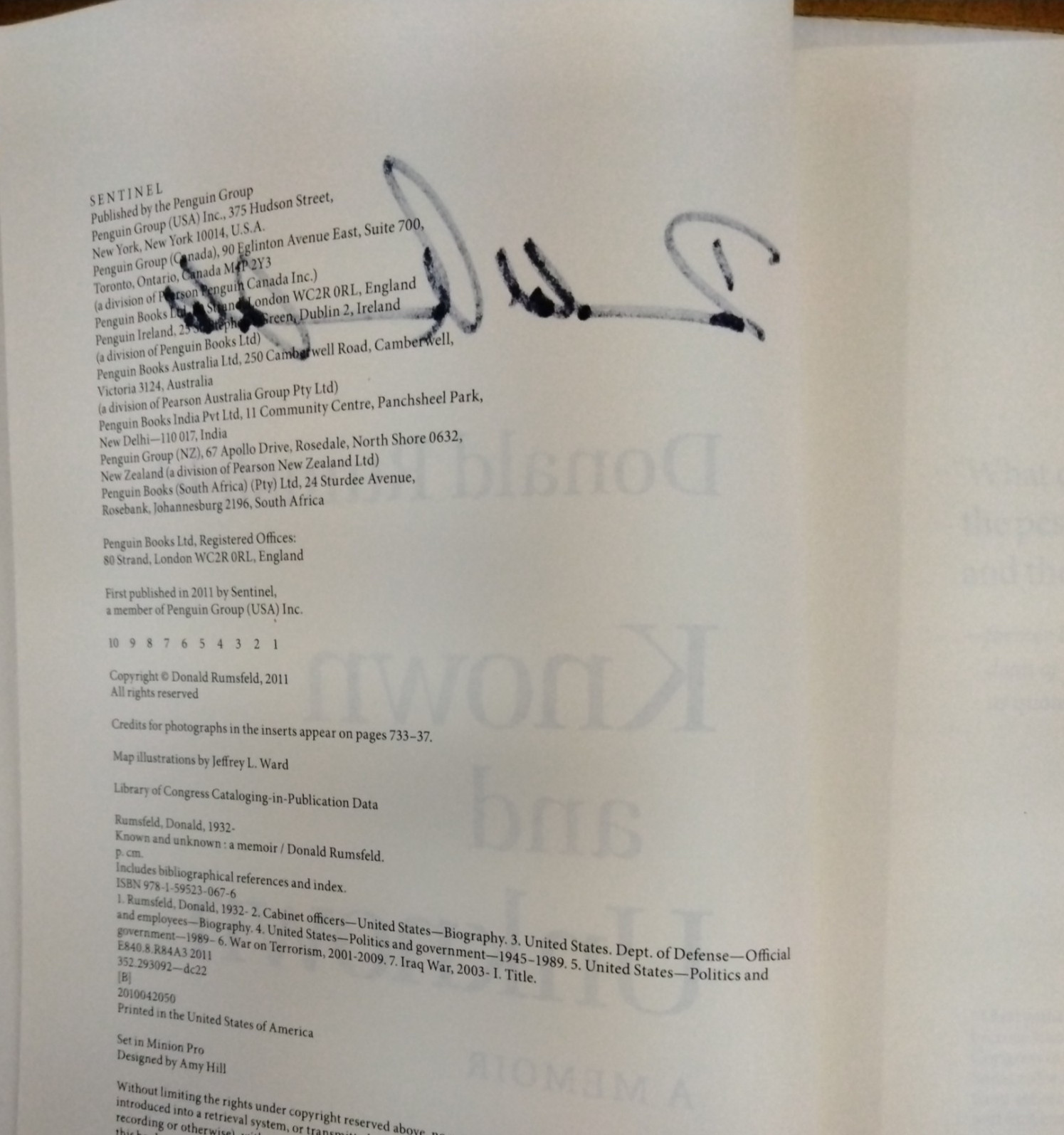book lot: two autographed autobigraphies – Ted Cruz and Donald Rumsfeld, NM, HC
