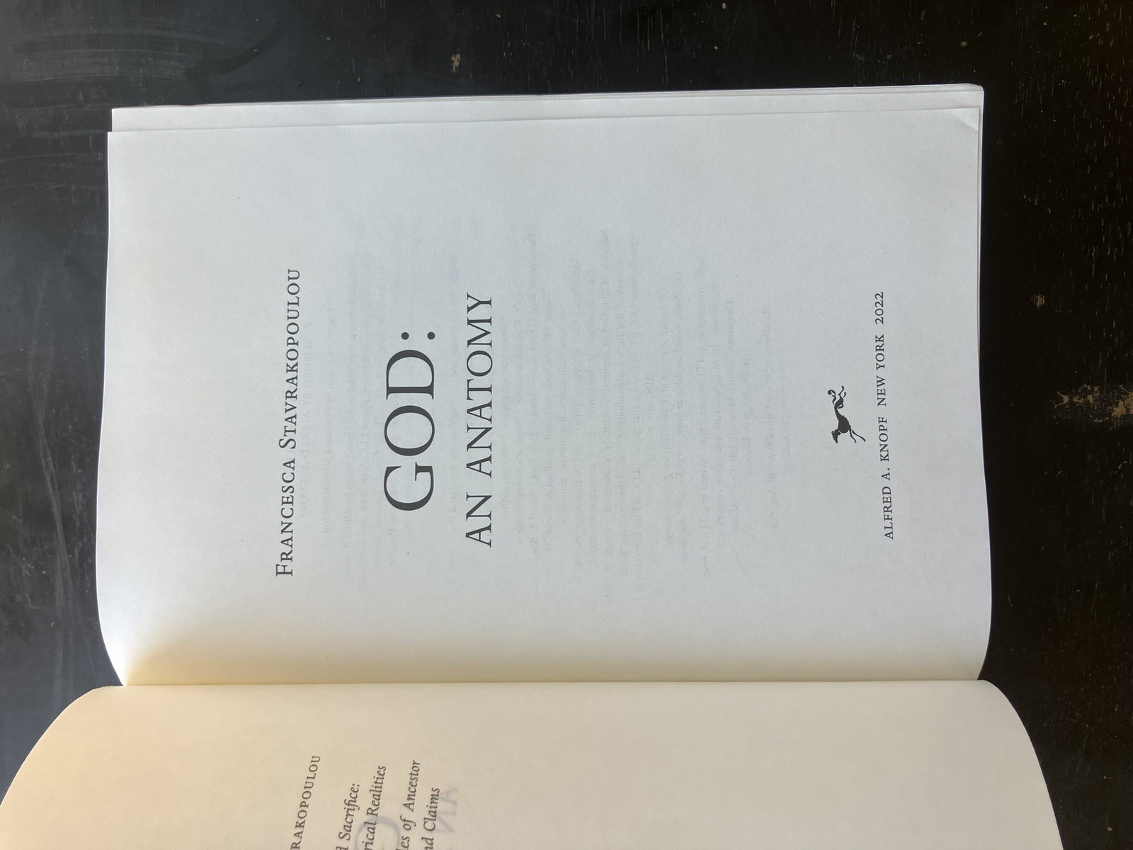 God: An Anatomy – Hardcover By Stavrakopoulou, Francesca – never read hardcover