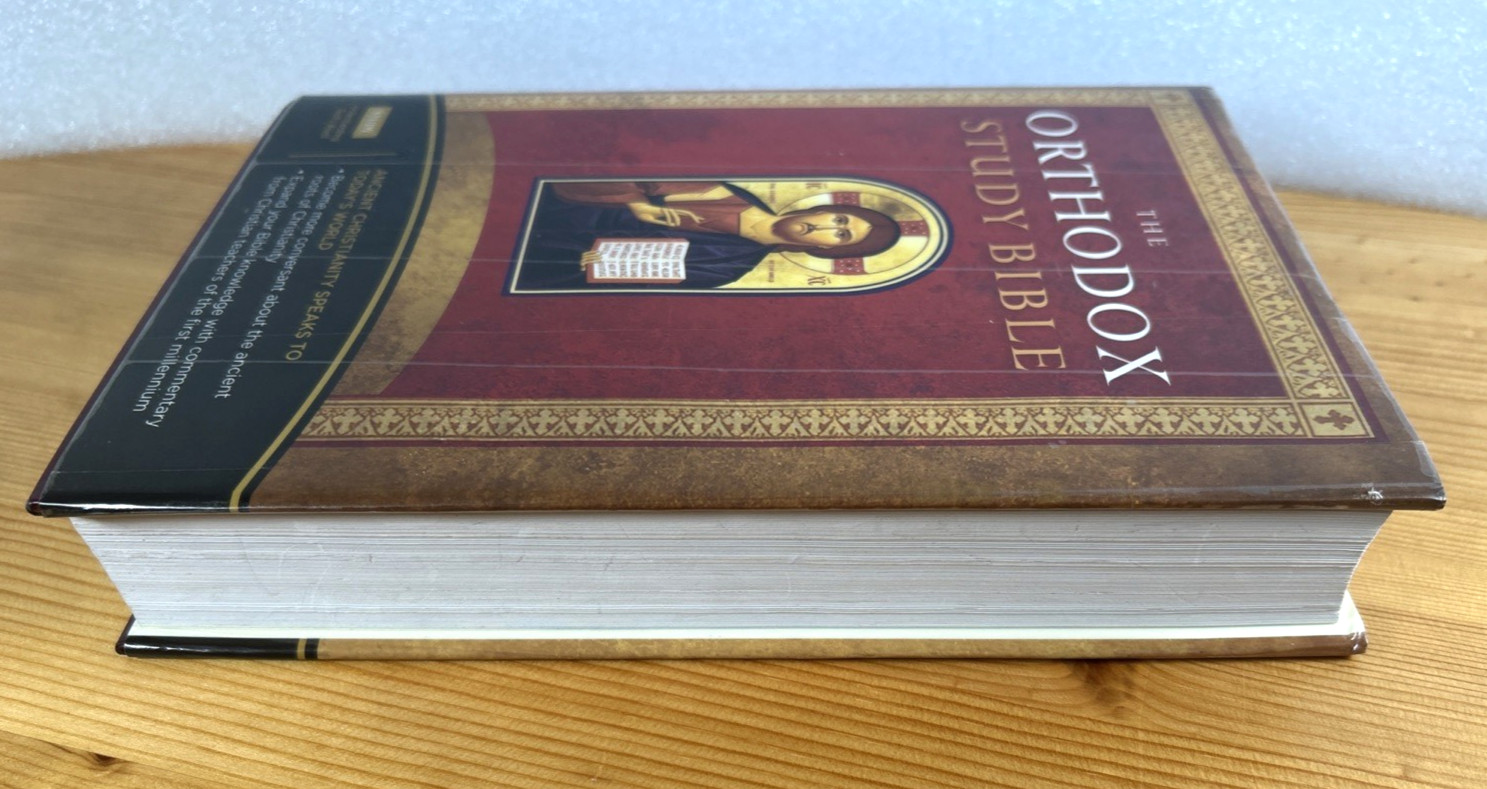 NKJV Orthodox Study Bible Hardcover NKJV (NT) St. Athanasius Septuagint (OT) VG