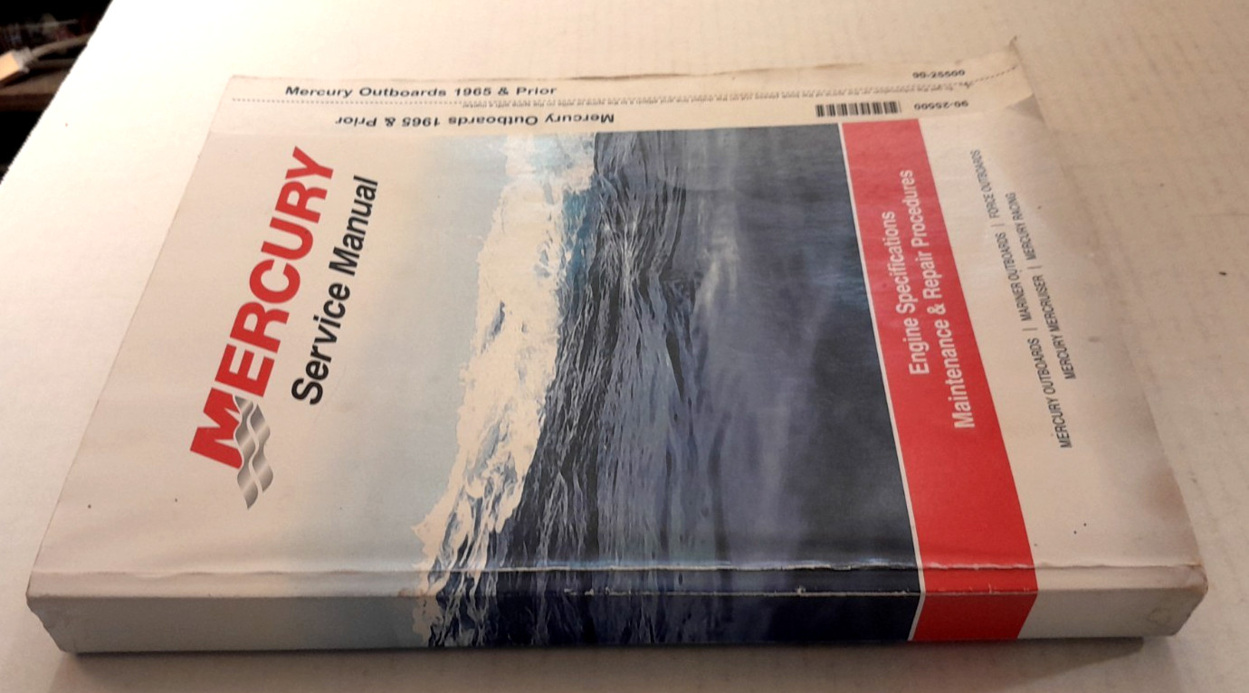 Mercury Outboards 1965 and Prior Service Manual Mariner Force Mercruiser Racing