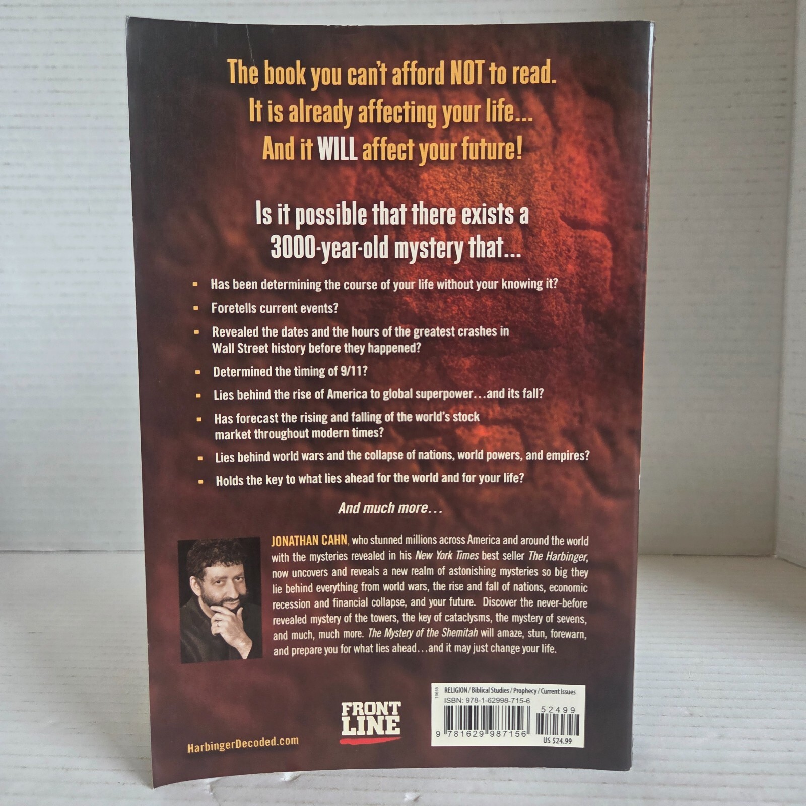 The Mystery of the Shemitah -Jonathan Cahn 2015 with sealed DVD Religion Bible
