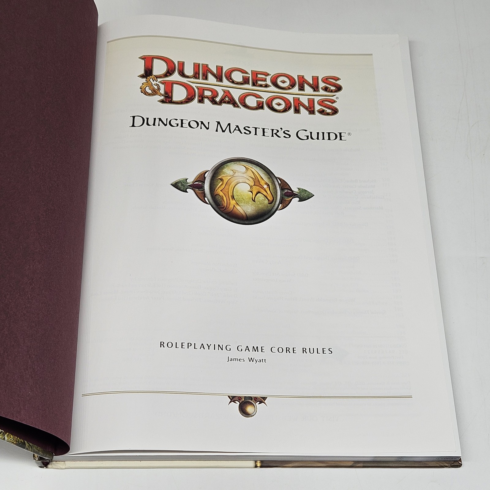 Dungeons and Dragons D&D Dungeon Master’s Guide Core Rules 4th Ed HC 2008