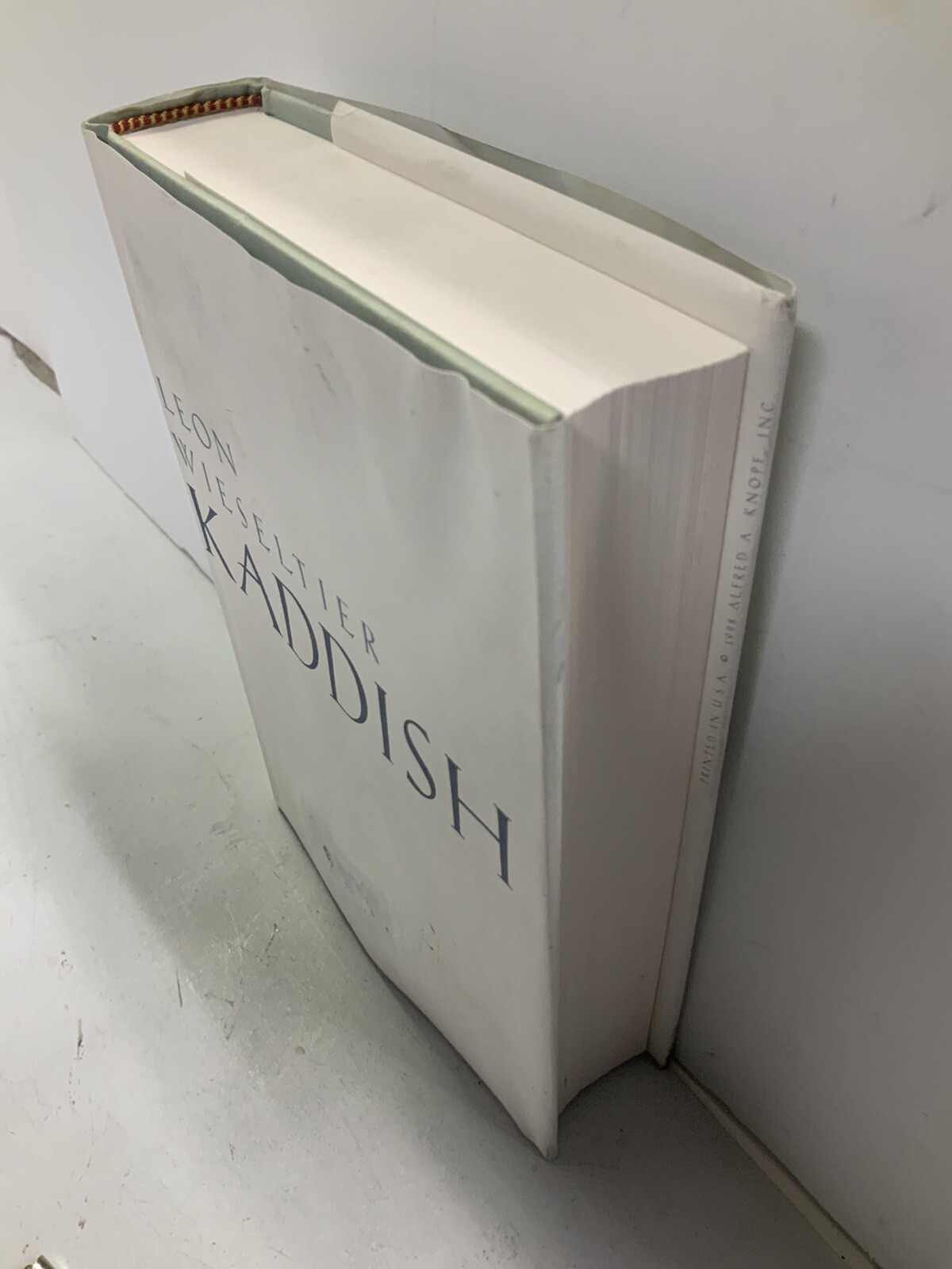Kaddish 1998 Hardback Dust Jacket Leon Wieseltier PreownedBookCom