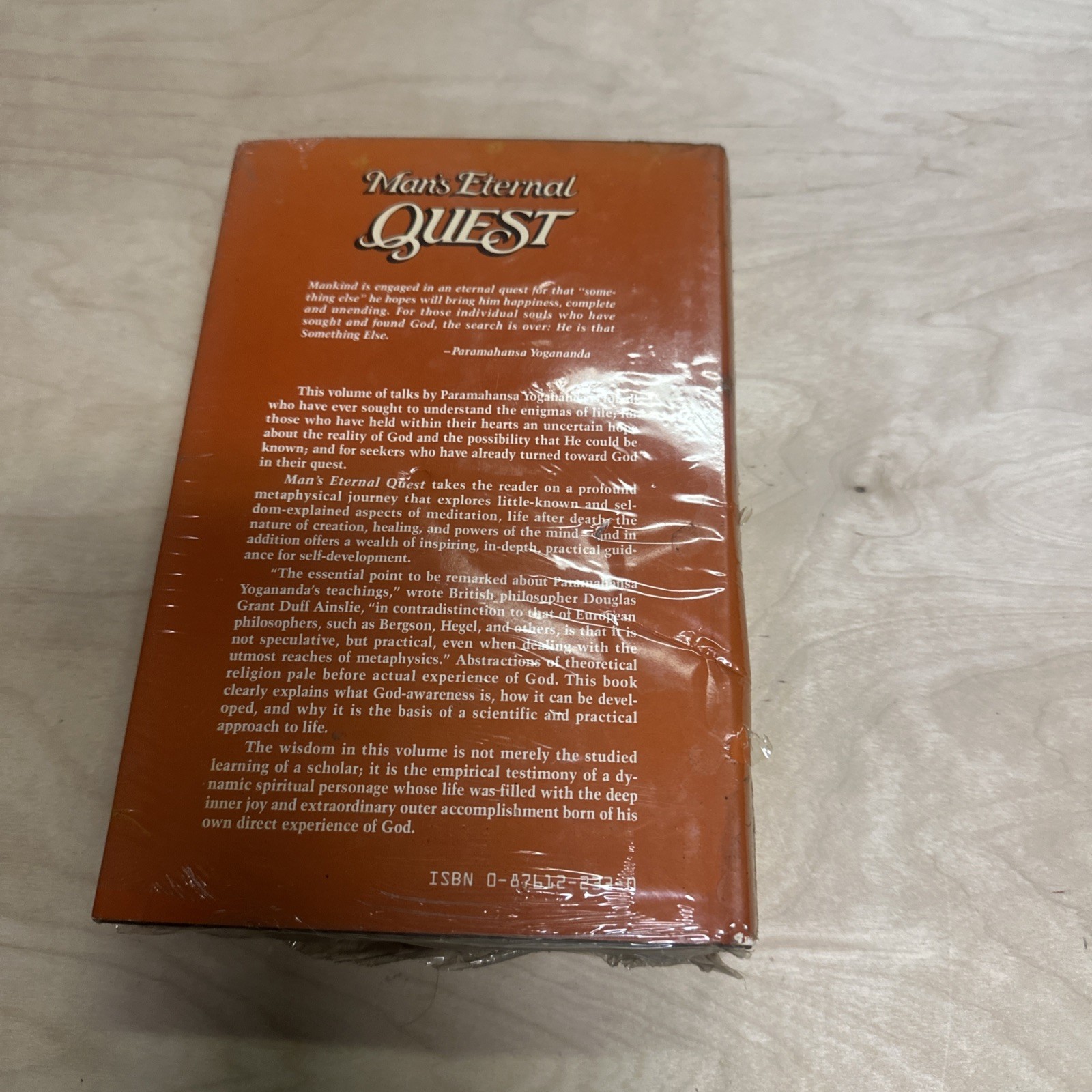 Paramahansa Yogananda – Man’s Eternal Quest Hardcover