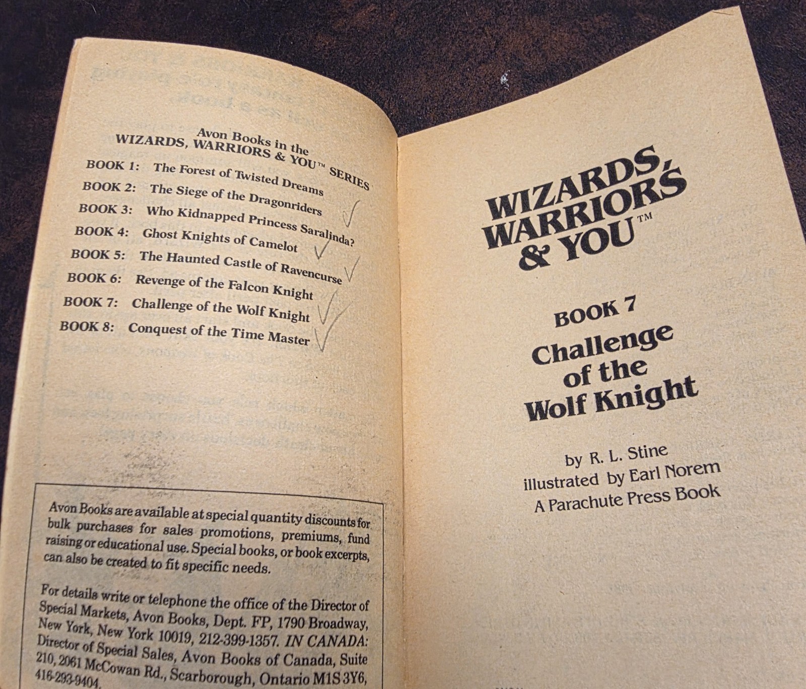 3 Wizards Warriors & You Lot #5 7 9 1985-6 First Eds, The Dragon Queen’s Revenge
