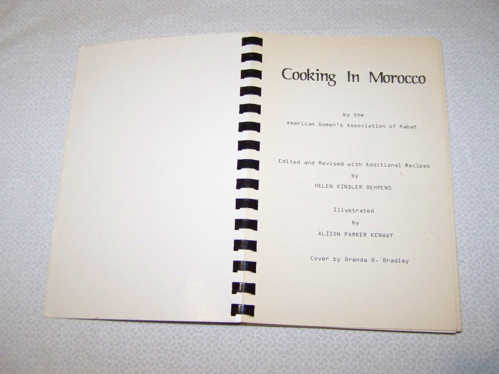 Cooking In Morocco by American Women’s Association of Rabat 1979