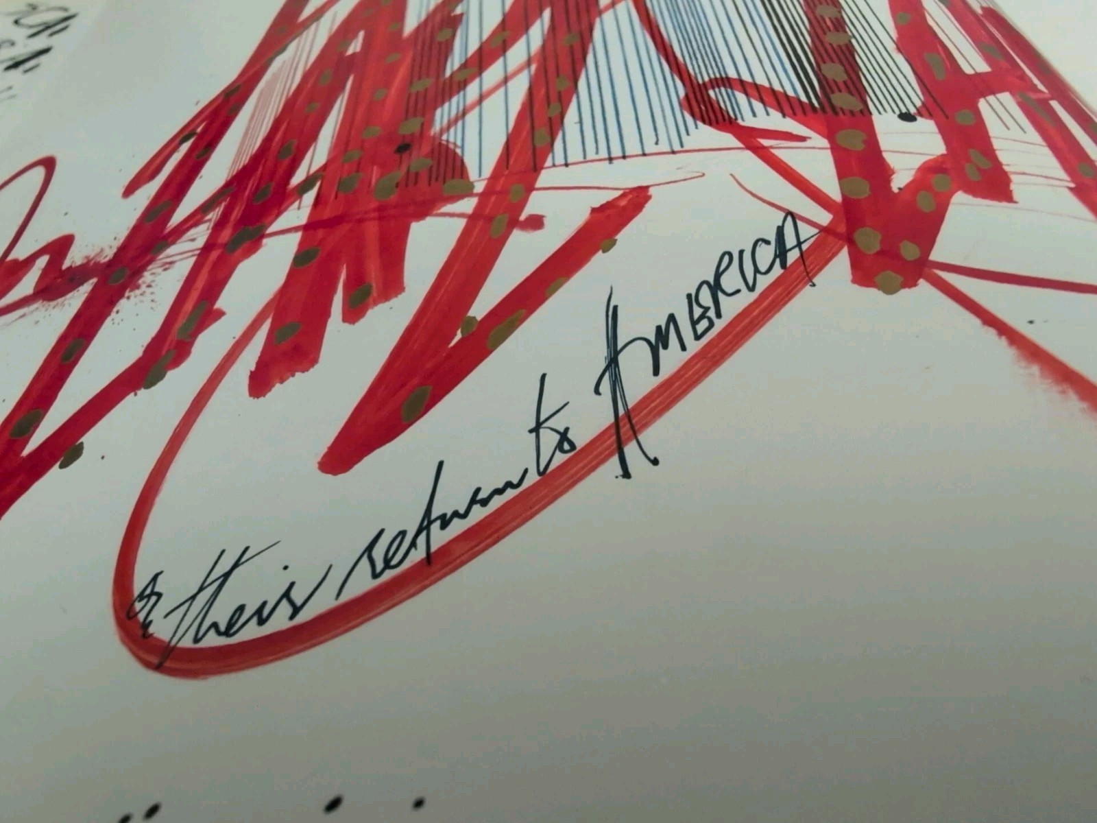 1987 Scar Strangled Banger Ralph Steadman 1st Edition *SIGNED CUSTOM GRAFFITI *
