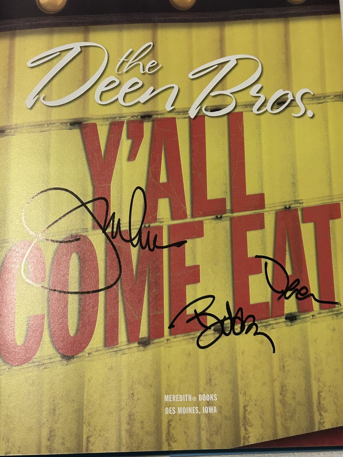 2008 DEEN BROTHERS Y’ALL COME EAT JAMIE & BOBBY DEAN M. CLARK SIGNED 1ST ED P2