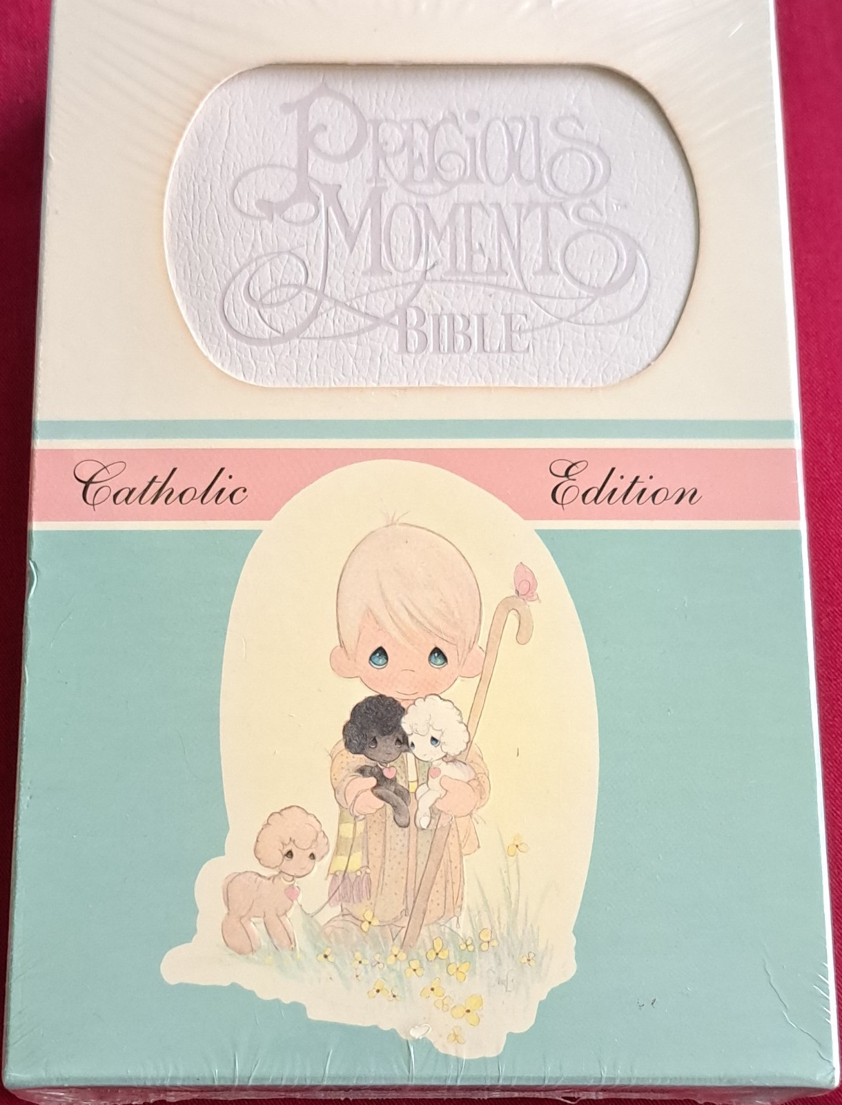 Precious Moments Bible Catholic Keepsake Hardcover Illustrated Leatherflex