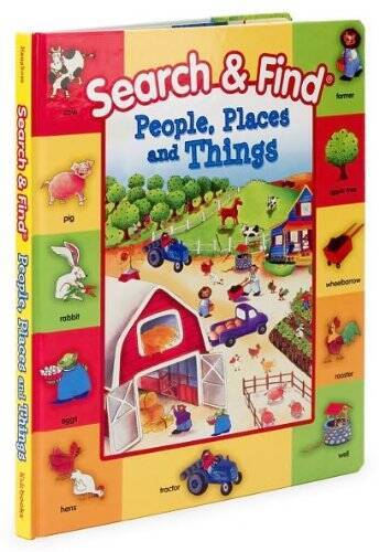 Search and Find: People, Places and Things – Board book By Lisa Haughom – GOOD