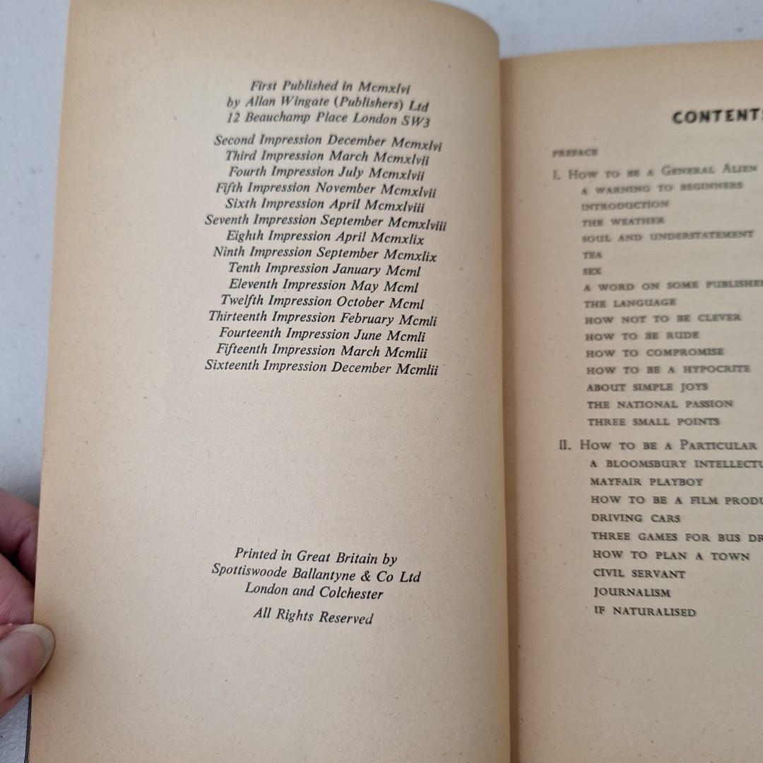 VINTAGE BRITISH 1952, How to be an Alien (In England) by George Mikes