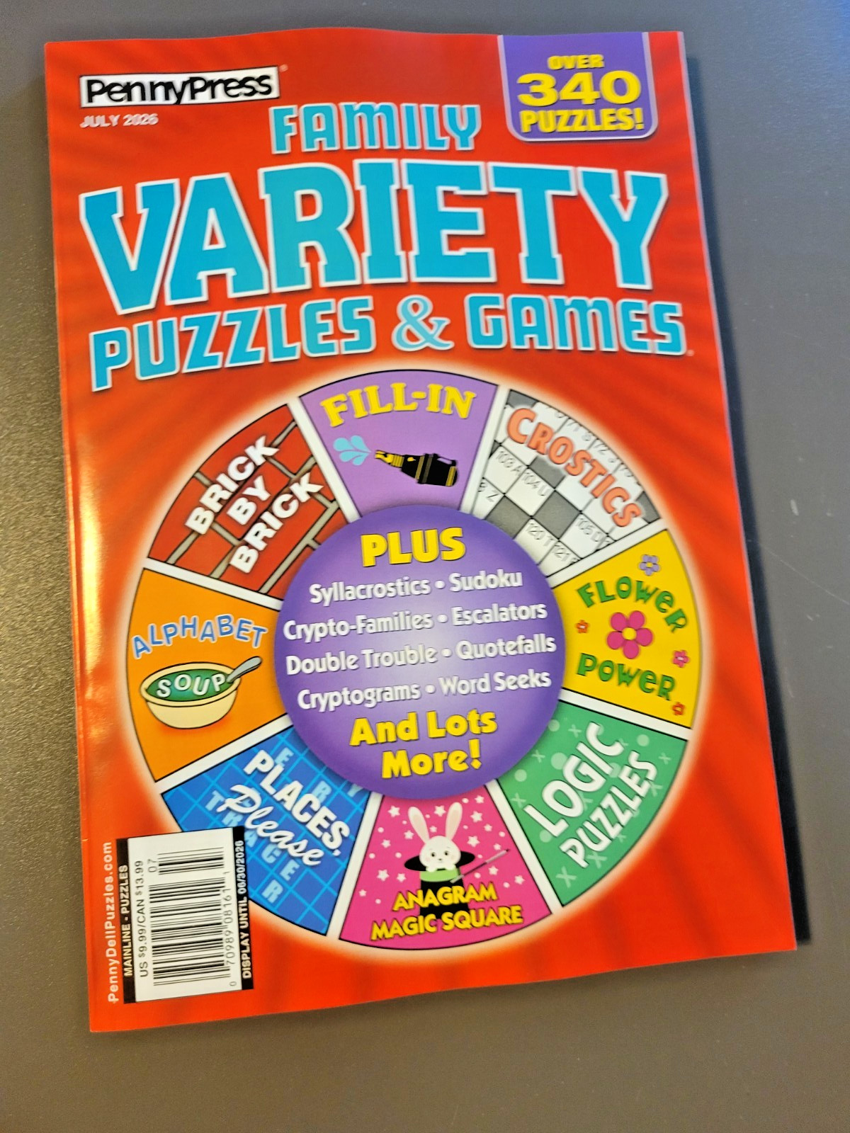 Lot of 2 Variety Puzzle Books by PENNYPRESS – Approved & Family Puzzles & Games