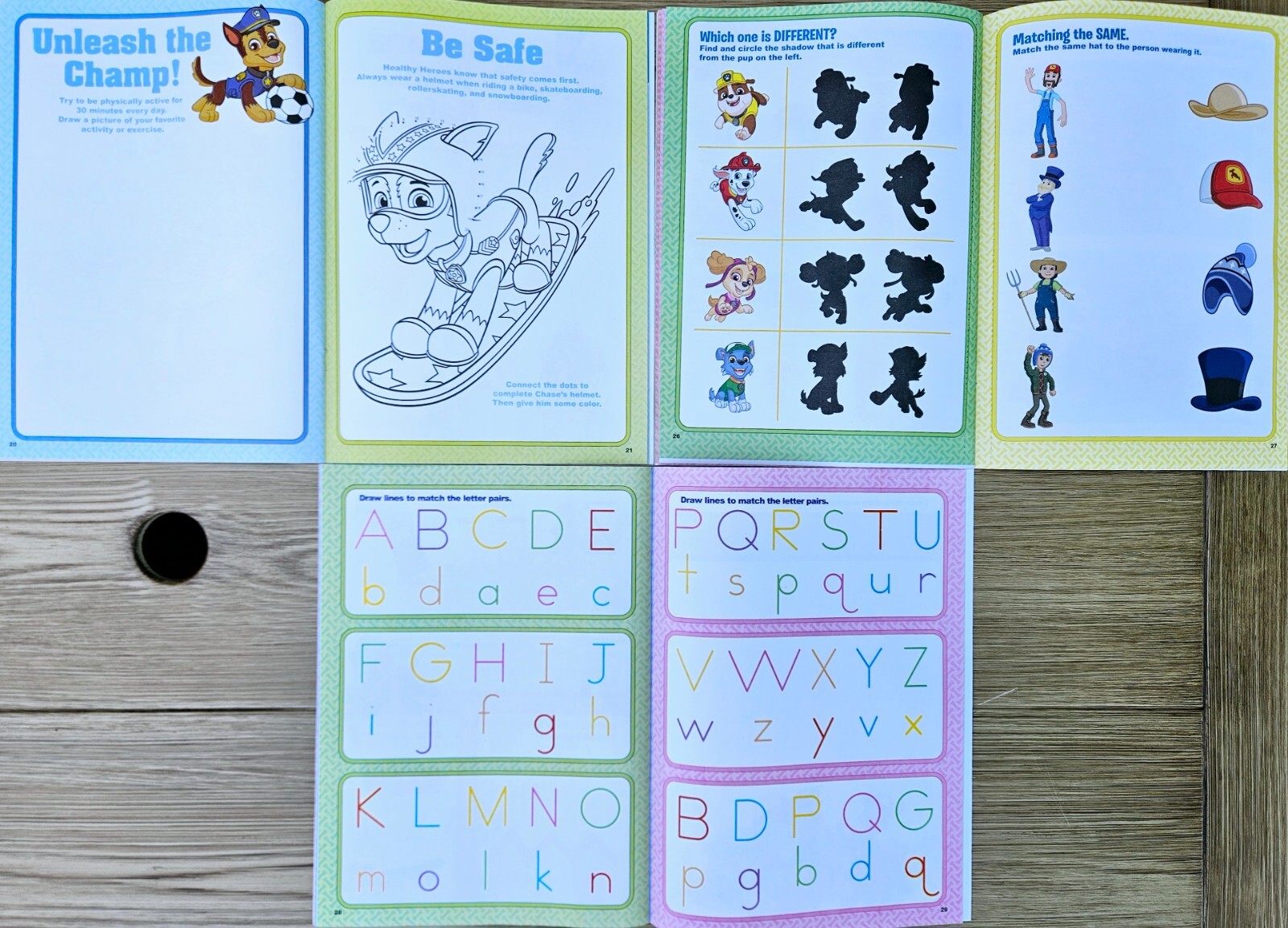 Paw Patrol Pre-K Workbook set of 6 preschool learning books