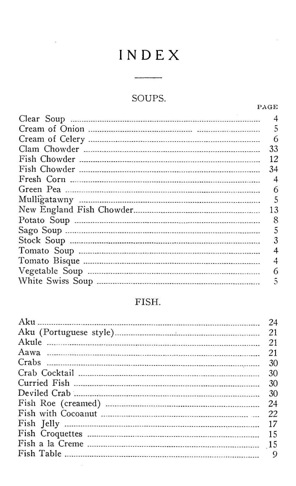 1920 Hawaiian Cook Book 135 Pages