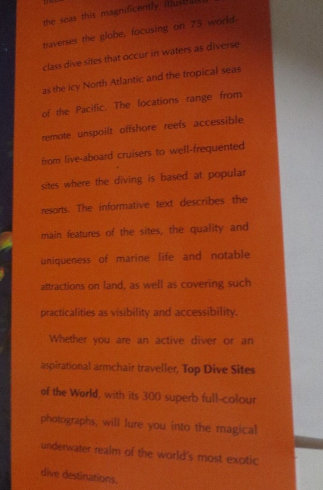 Top Dive Sites of the World 267 pages Dust Cover