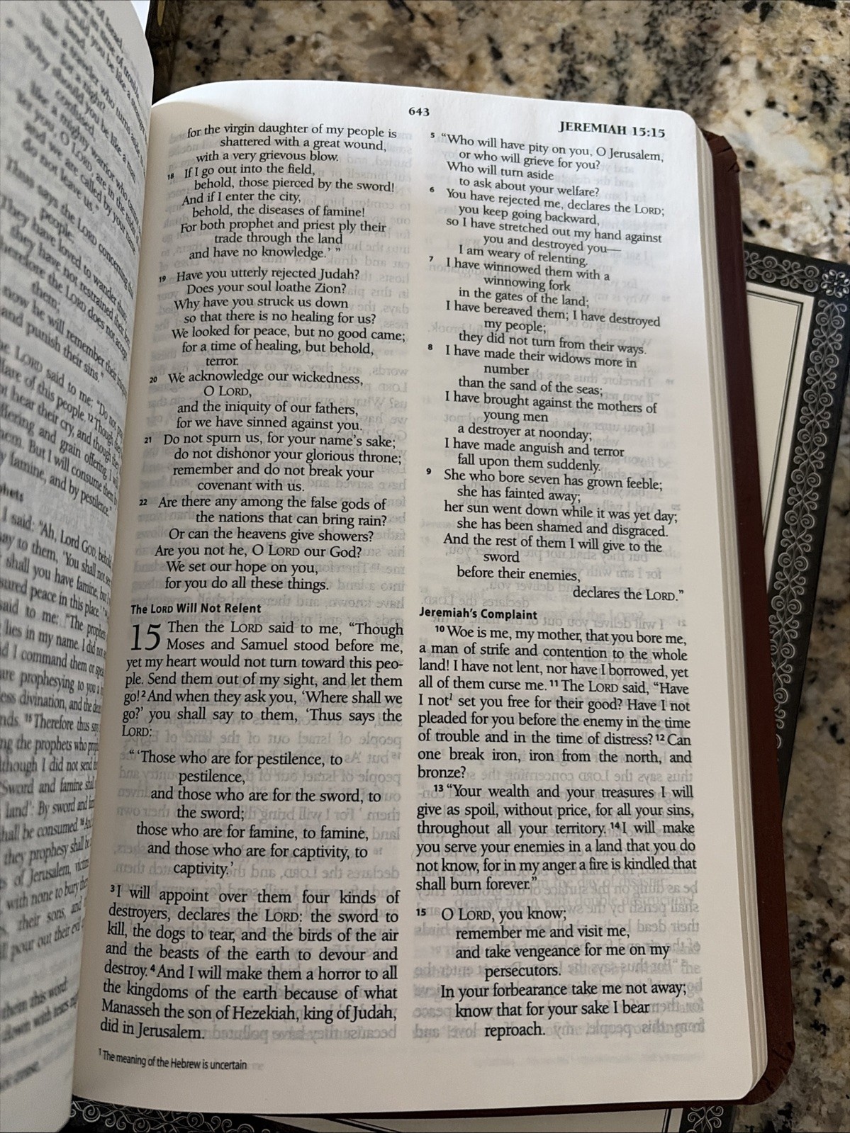 ESV Holy Bible Crossway Classic Thin line Edition Red Letter Tan Bonded Leather