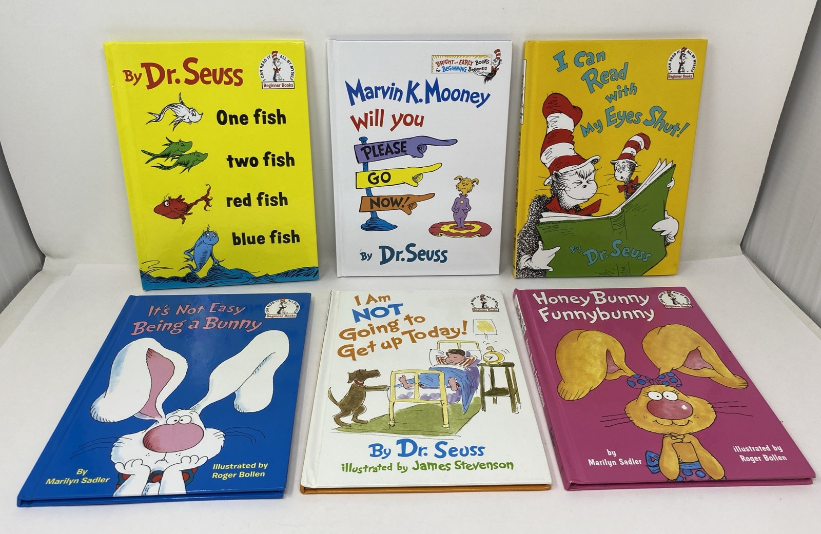 Lot of 6 Dr. Seuss Cat In The Hat Beginner Books HC 9.25 x 6.75 FREE SHIPPING!