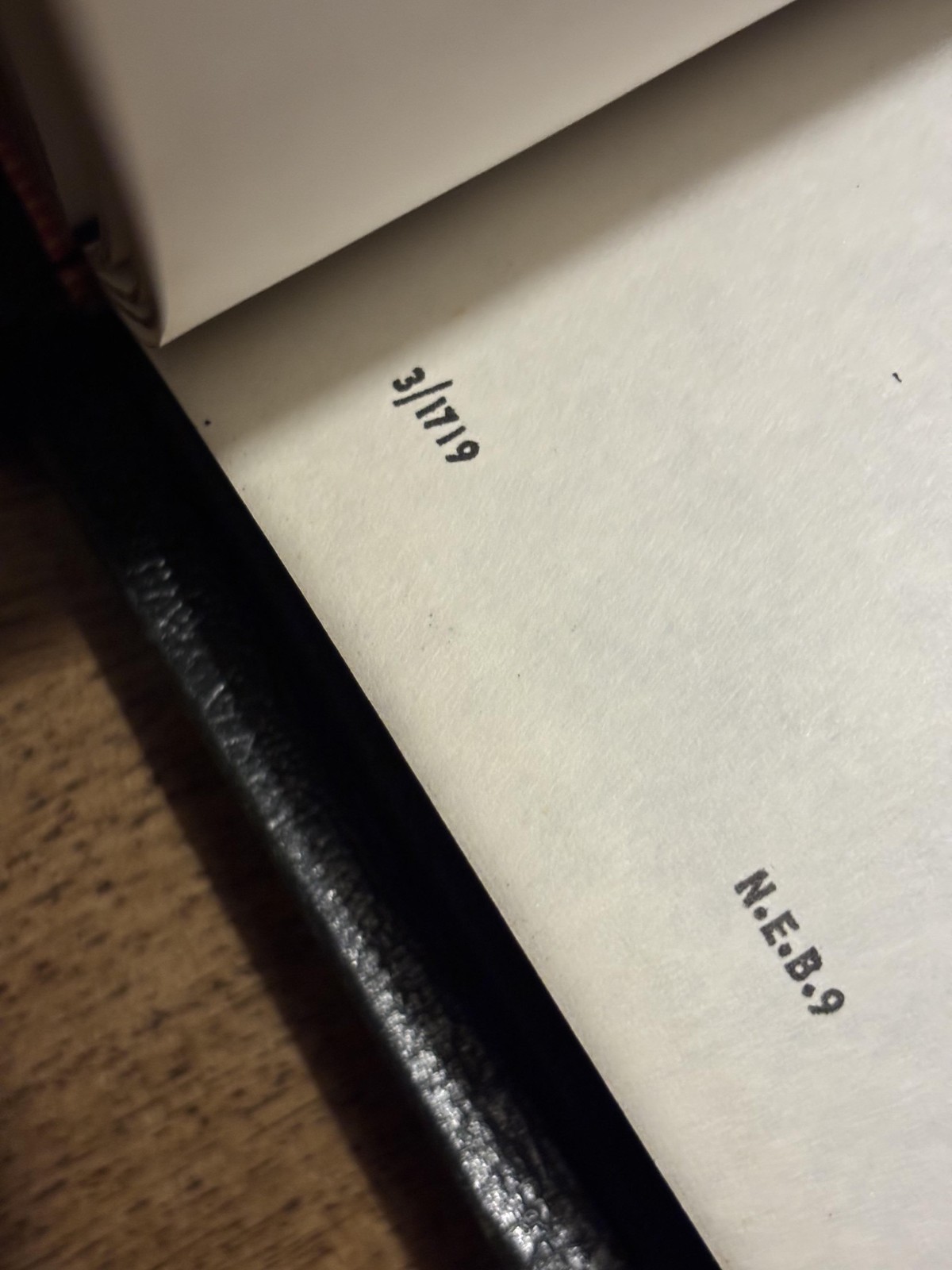 The New English Bible Cambridge 1971 Black Water Buffalo Calfskin Leather
