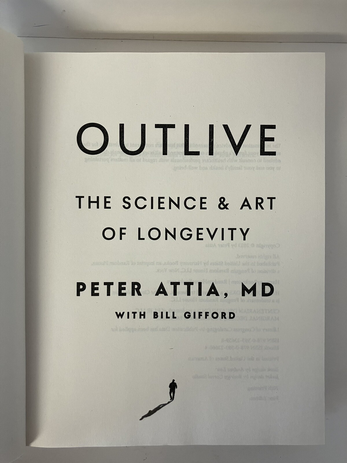 Outlive by Peter Attia 2023 HC & Genius Foods by Max Lugavere 2018 HC VERY GOOD