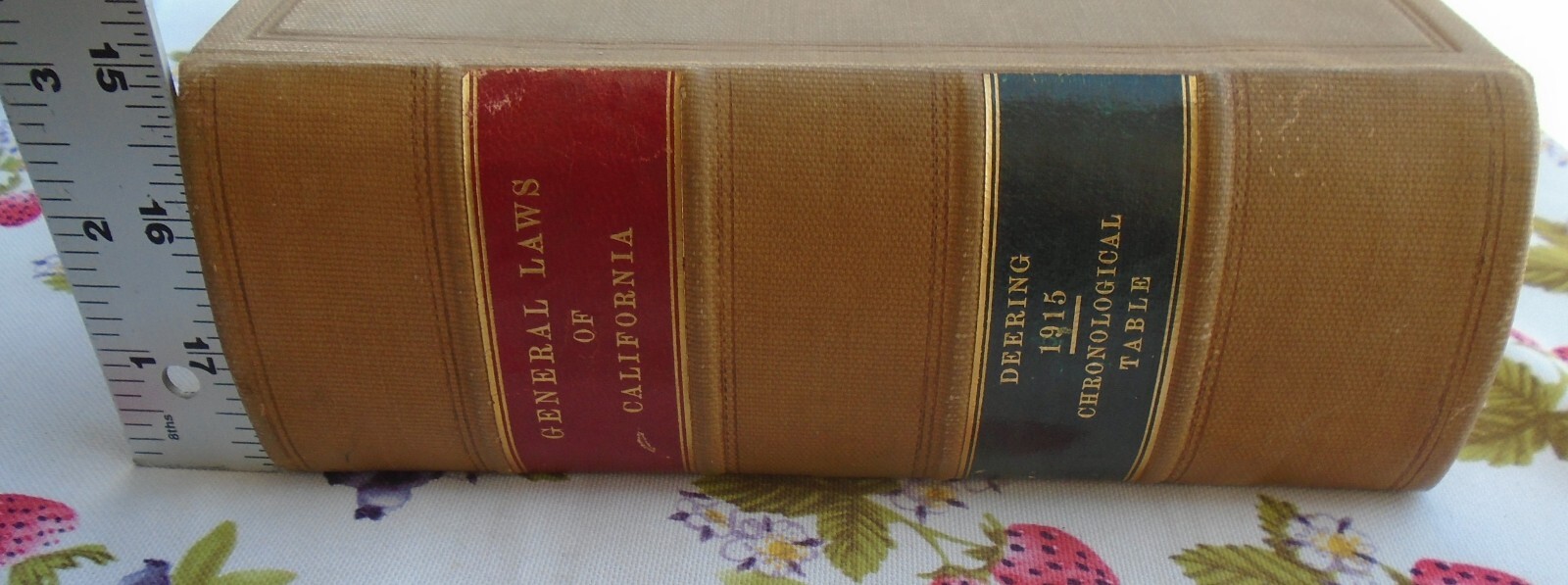 GENERAL LAWS OF THE STATE OF CALIFORNIA by James H. Deering 1916 Hardcover