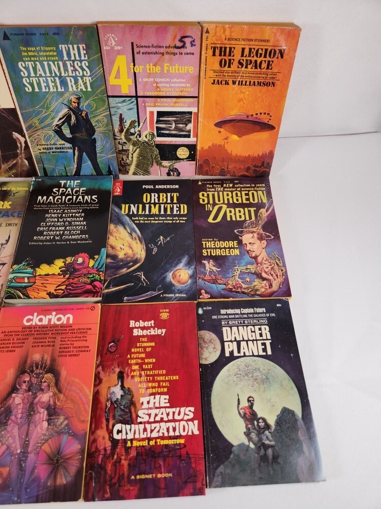 Pocket Paperbacks Lot of 61 Books Science Fiction Avon Signet Pyramid Dell +