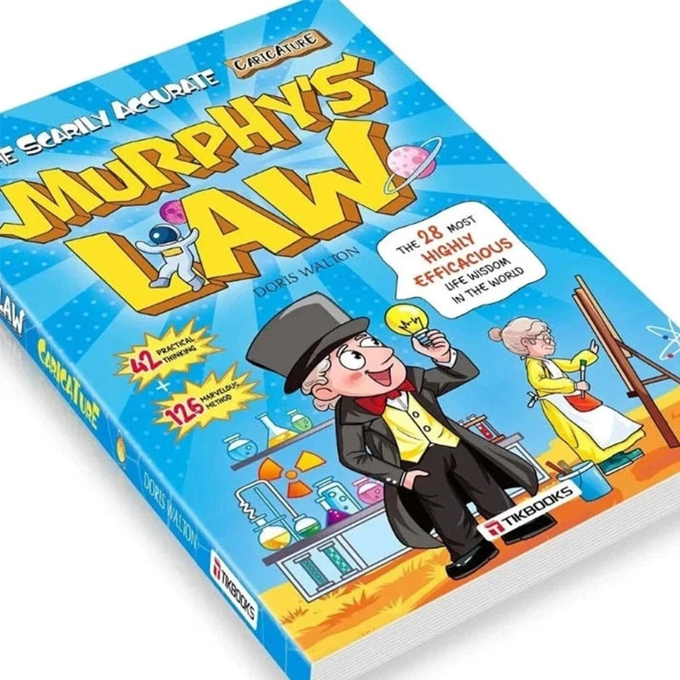 Murphy’s Law Illustrated Book 128 Pages Paperback Fun Learning Kids Gift USA