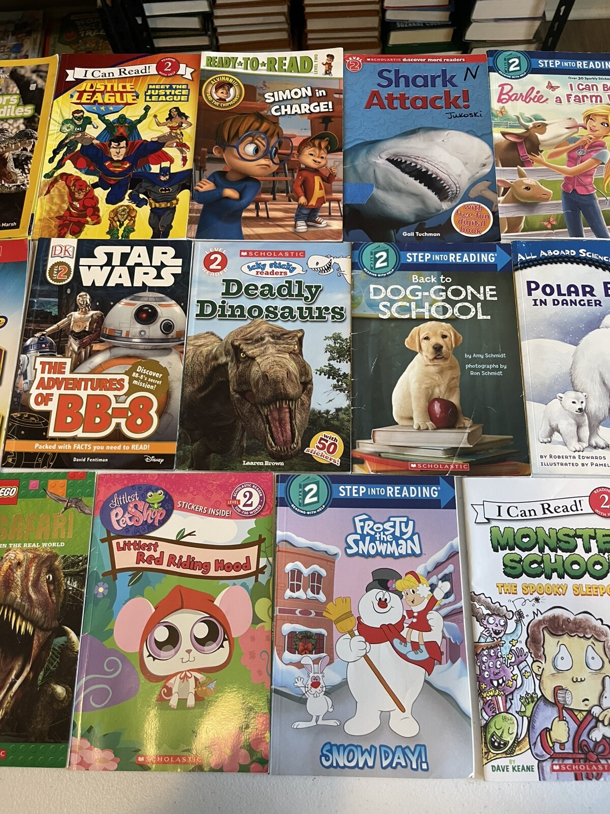 Lot of 20 Level 2 RL~Ready to-I Can Read-Step into Reading-Learn Read Books MIX