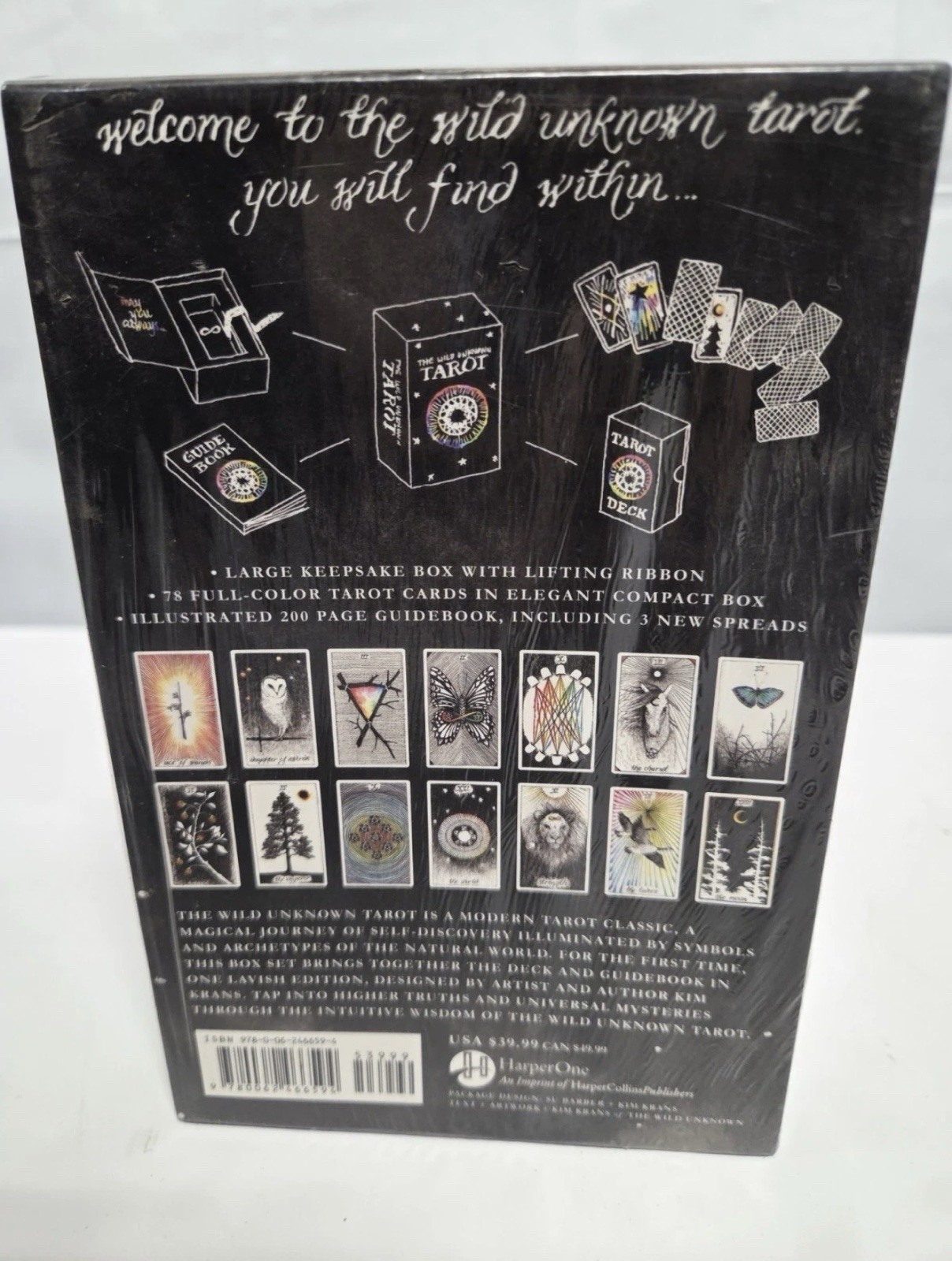 The Wild Unknown Tarot Deck & Guidebook Box Set By Kim Krans New Sealed