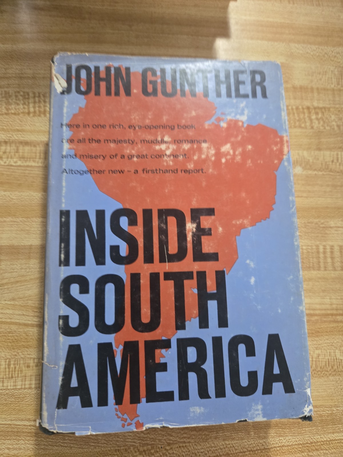 Inside South America John Gunther 1st Edition Hardcover Book