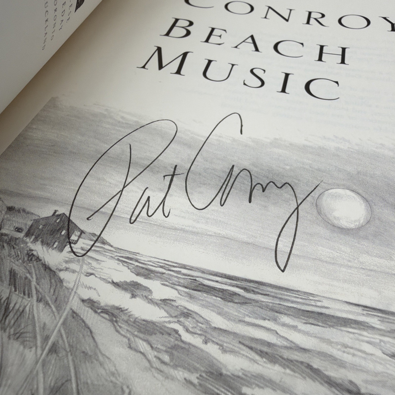 Pat Conroy Beach Music First Edition Hardcover Doubleday 1995 Signed Dust Jacket