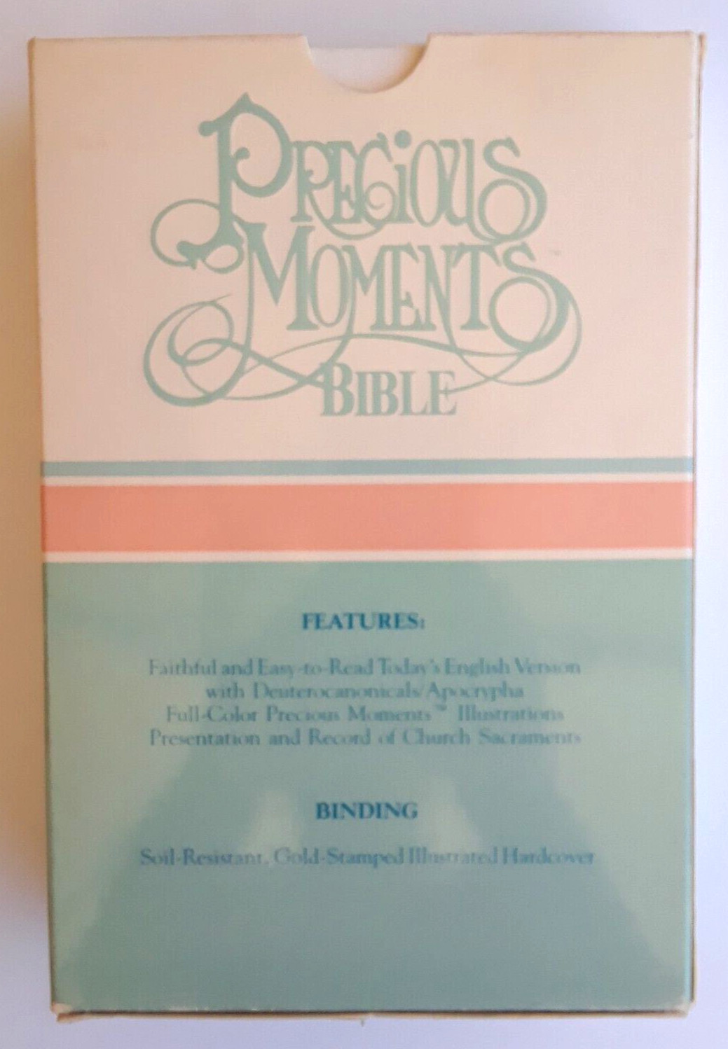 Precious Moments Bible Catholic Edition 1270 Illustrated Gold Stamped 1979
