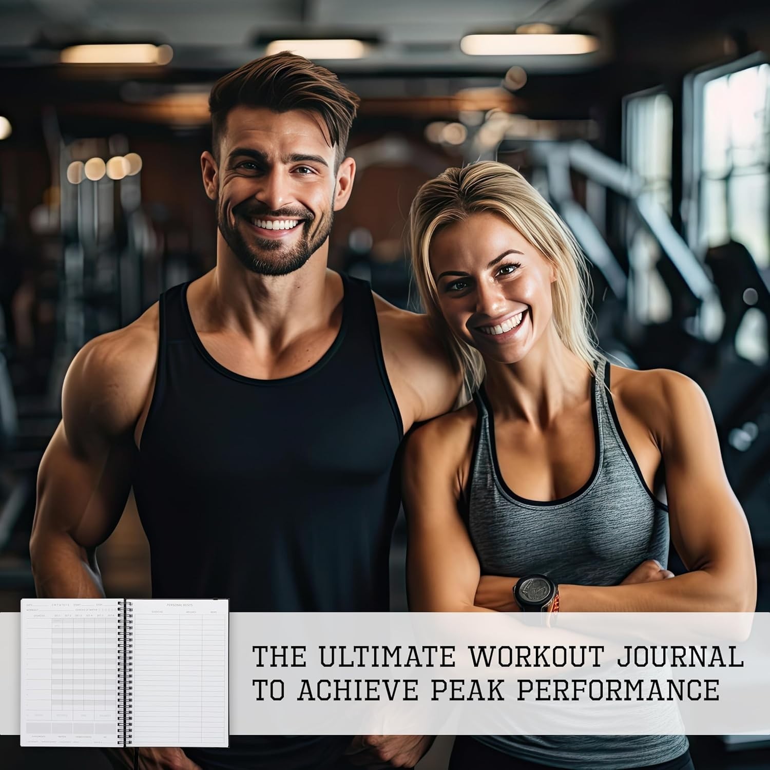 Gym Workout Journal A5 Weight Lifting Tracker Fitness Planner Goal Setting Log