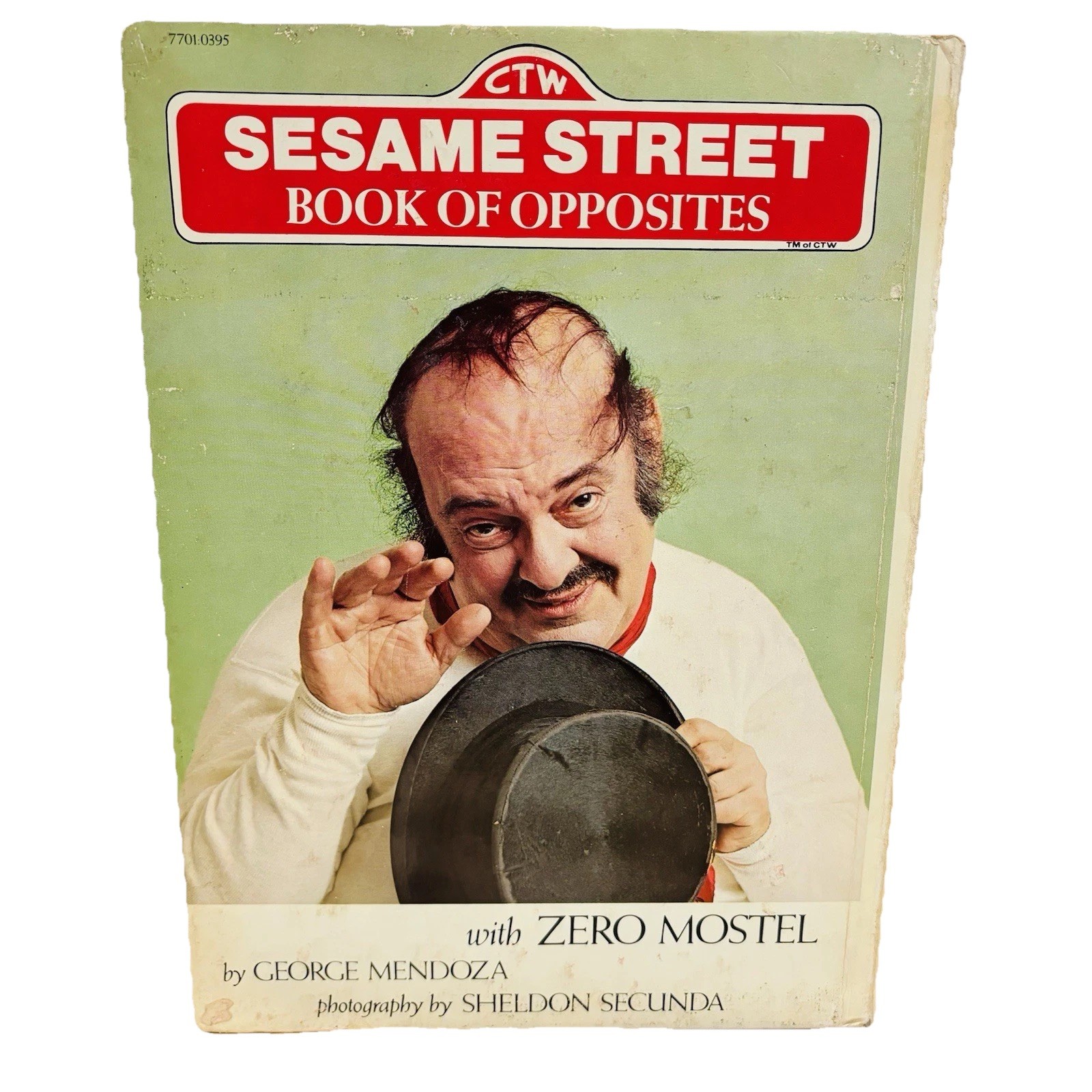 CTW Sesame Street Book of Opposites Zero Mostel by George Mendoza 1974 HC Book
