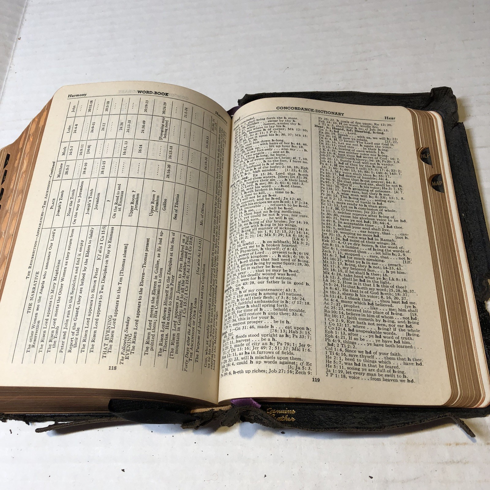 Vtg King James Version Holy Bible Red Letter Edition National Bible Press CRI