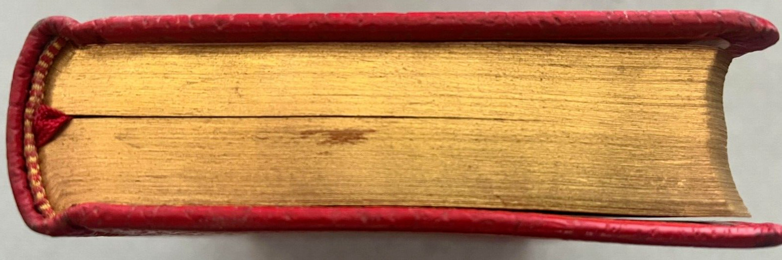 “The Life of Christ” Catholic 1954, Red Leather Binding, Gold Gilded Page Edges