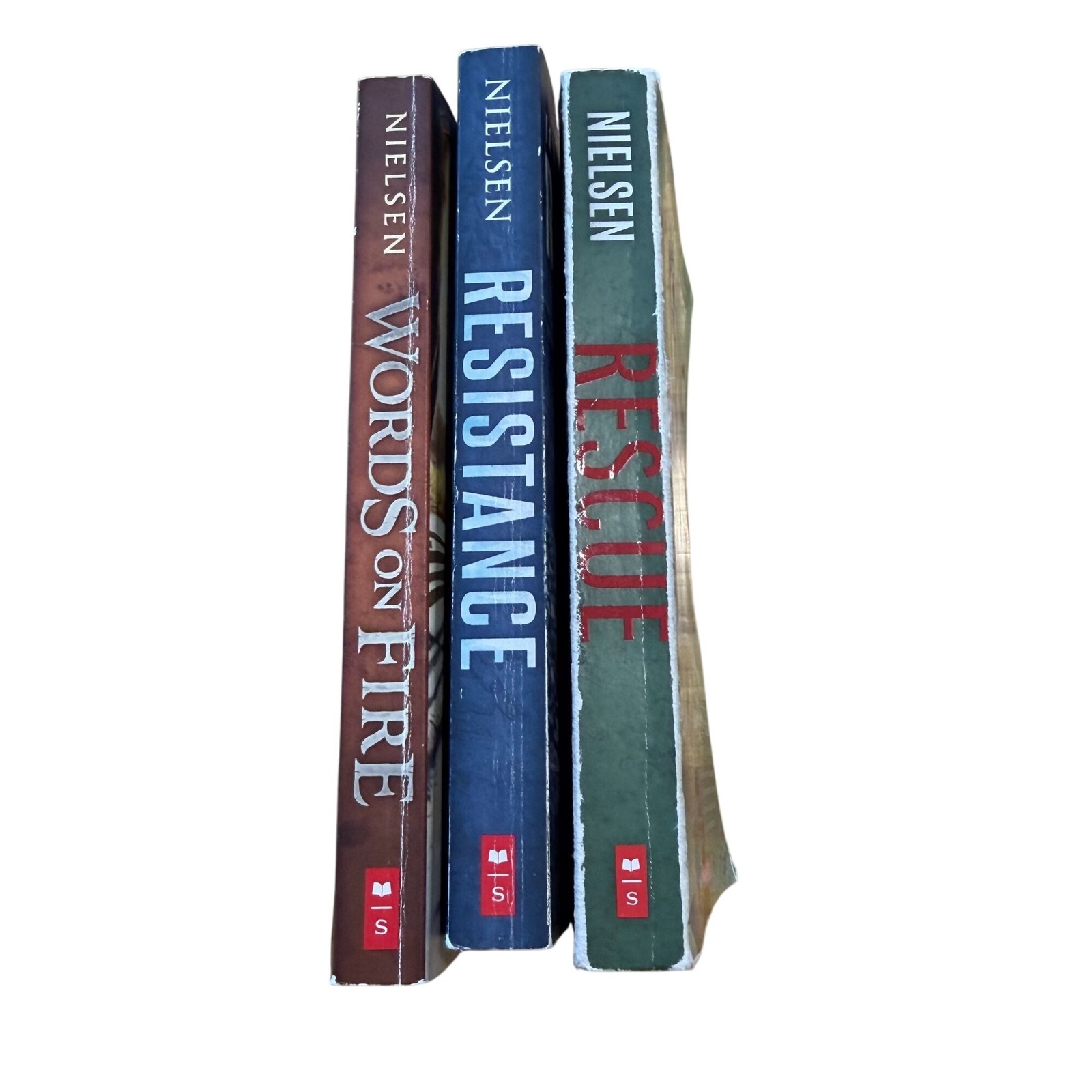 Jennifer Nielsen Book Set Rescue Resistance Words on Fire Paperback Scholastic