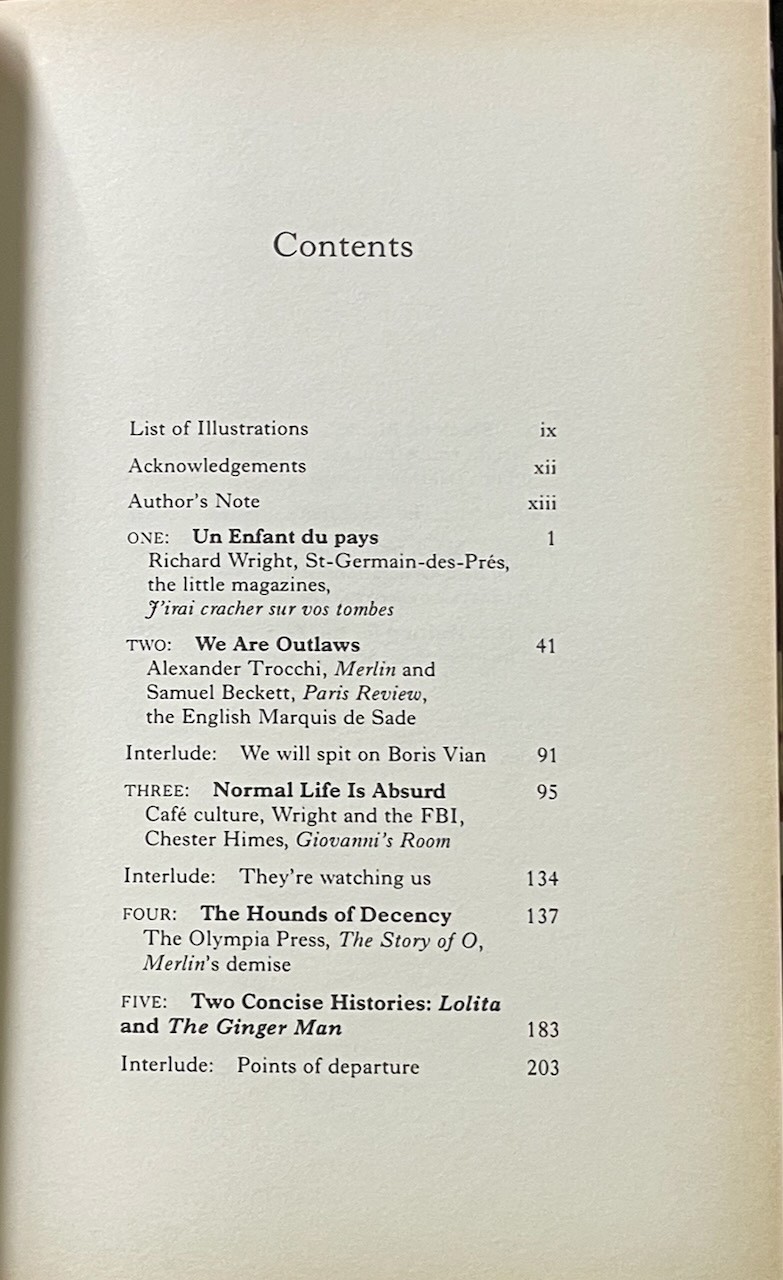 Paris Interzone: Richard Wright, Lolita… on the Left Bank / Campbell HC 1994 V