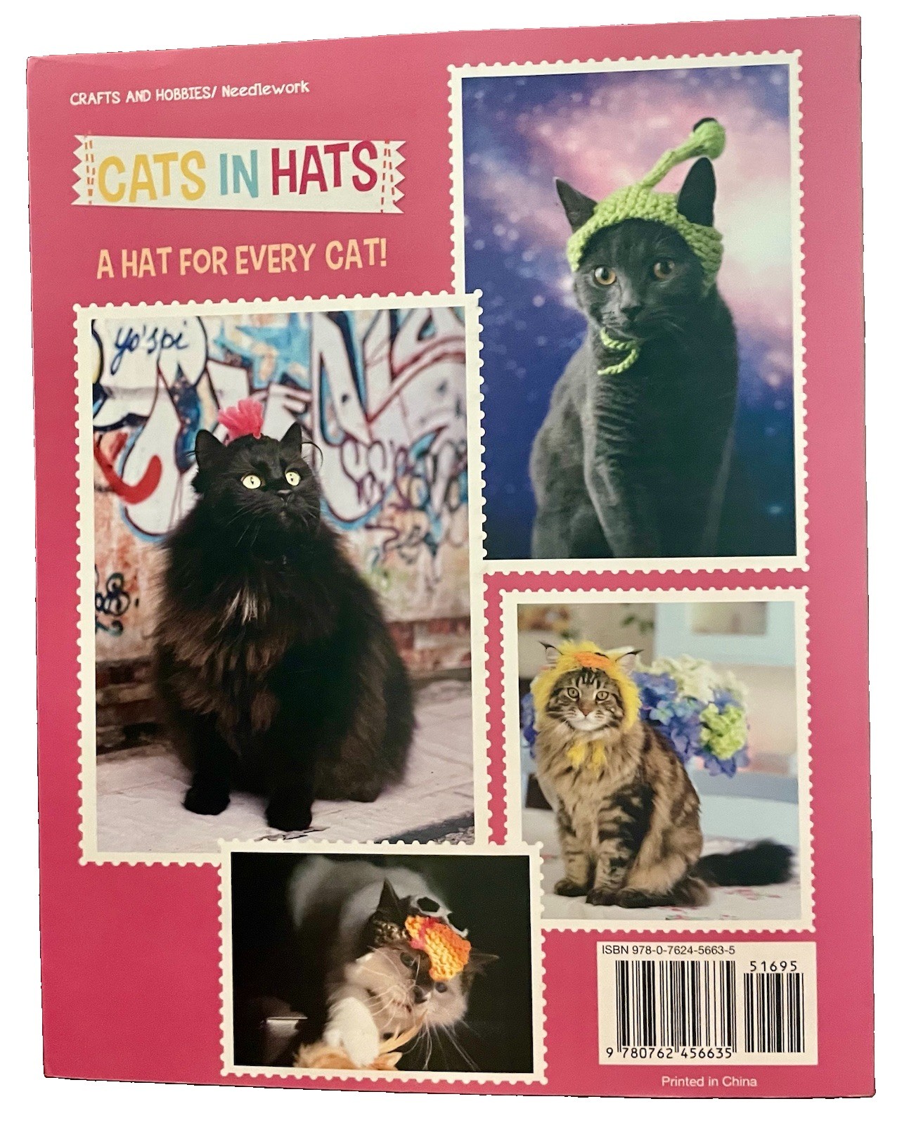 Cats in Hats: 30 Knit & Crochet Patterns for Your Kitty- Sara Thomas EUC PB 2015