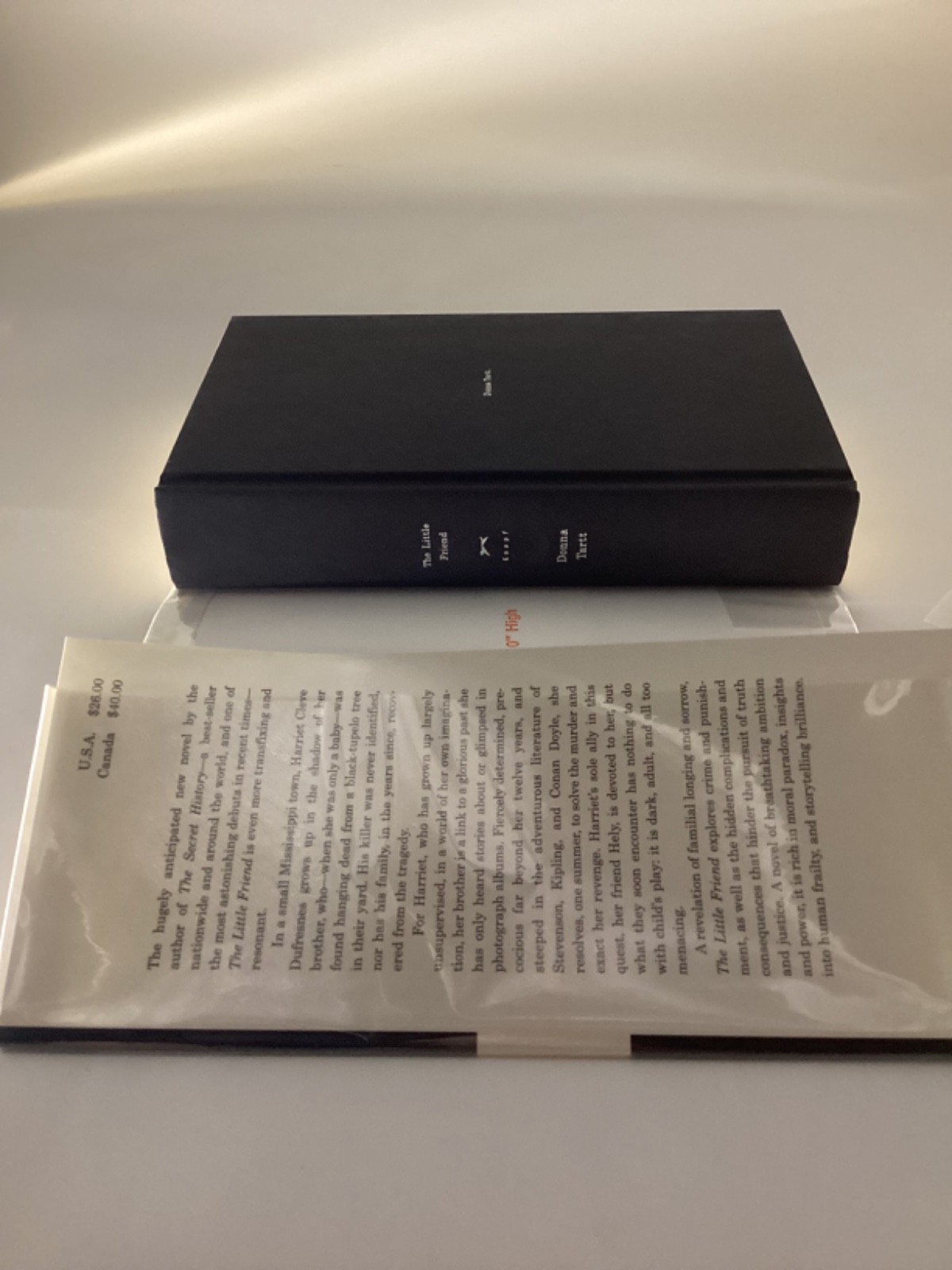 Donna Tartt “The Little Friend” Signed First Edition, 1st Printing. 2002. FINE!