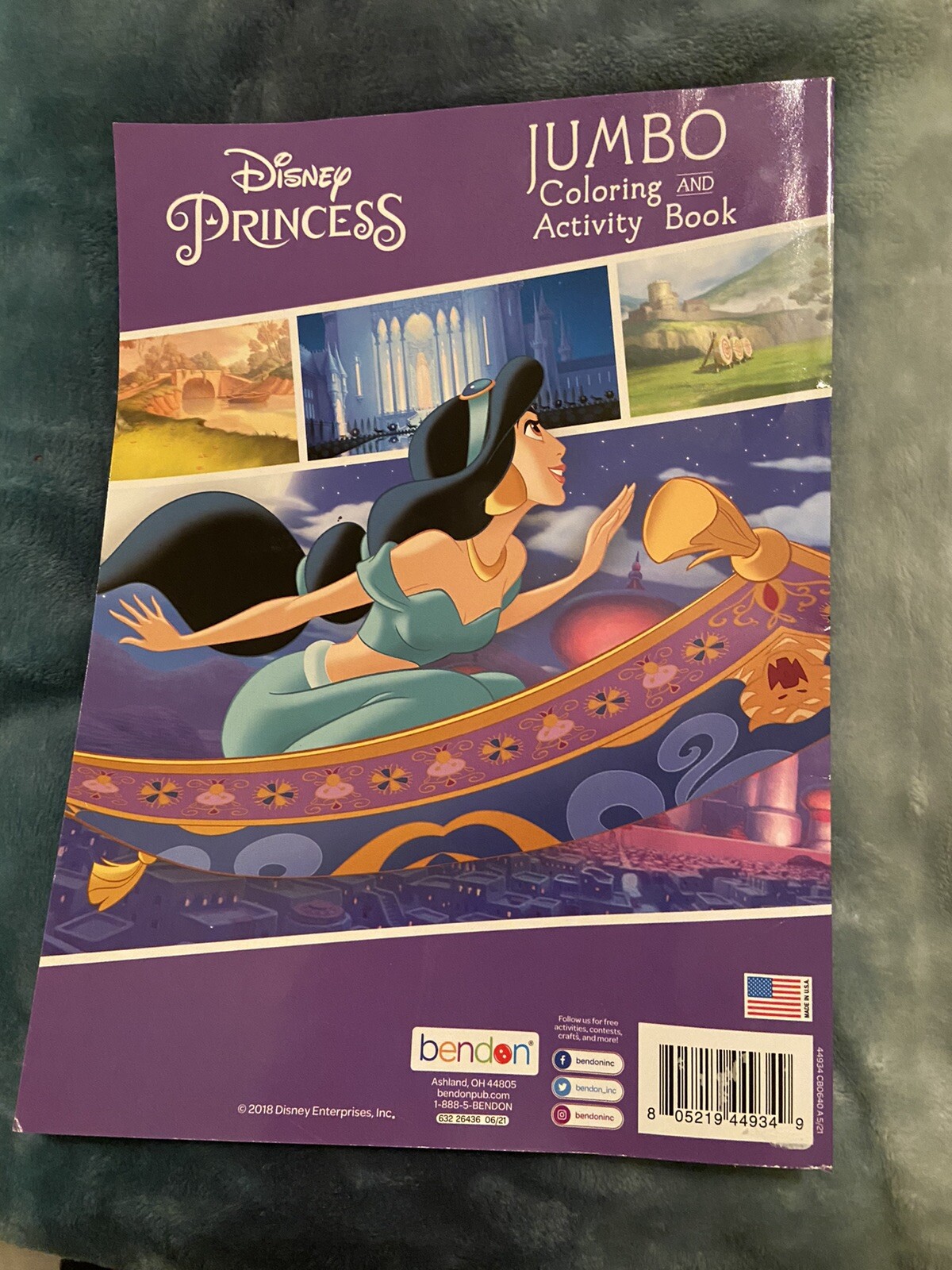 DISNEY PRINCESS JUMBO COLORING & ACTIVITIES BOOK BRAND NEW JASMINE