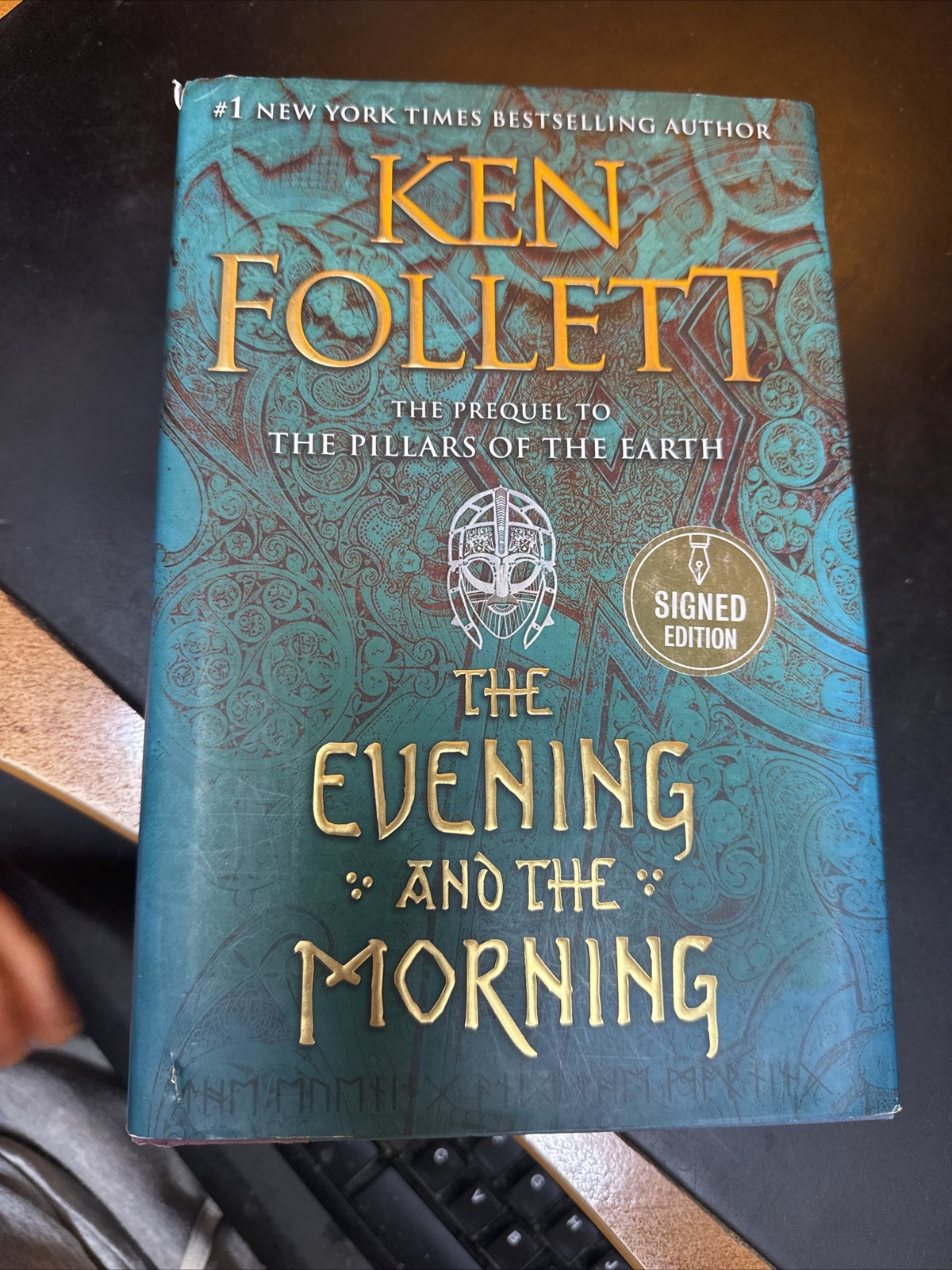 THE EVENING AND THE MORNING BY KEN FOLLET, SIGNED