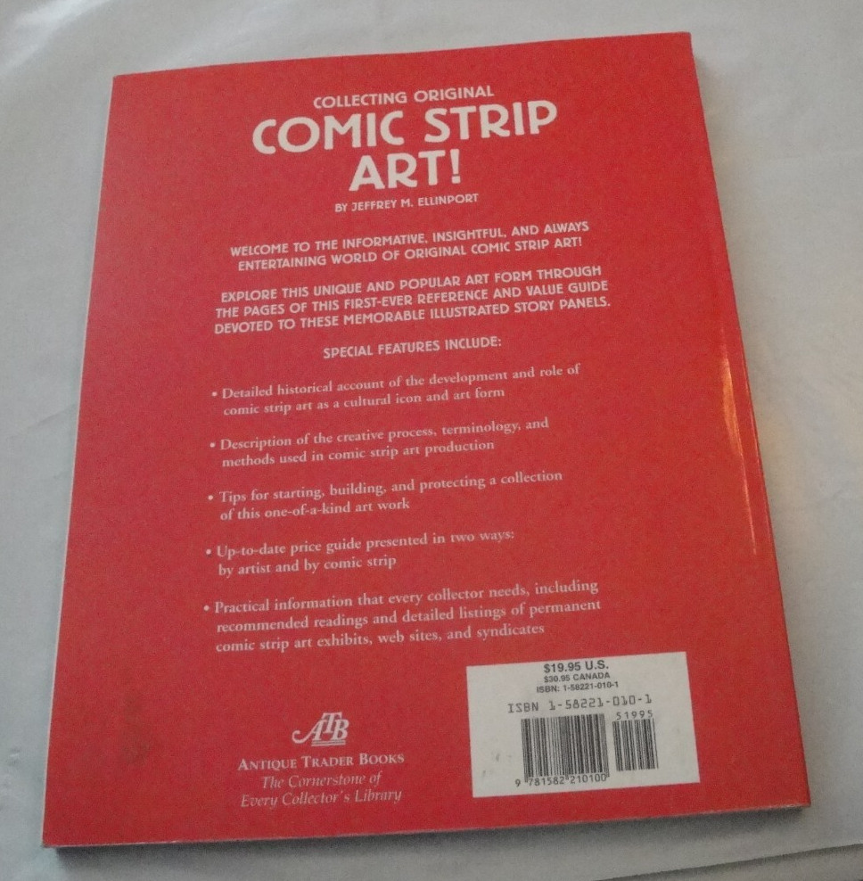 COLLECTING ORIGINAL COMIC STRIP ART! by Jeffrey M. Ellinport 135 pages 1st 1999