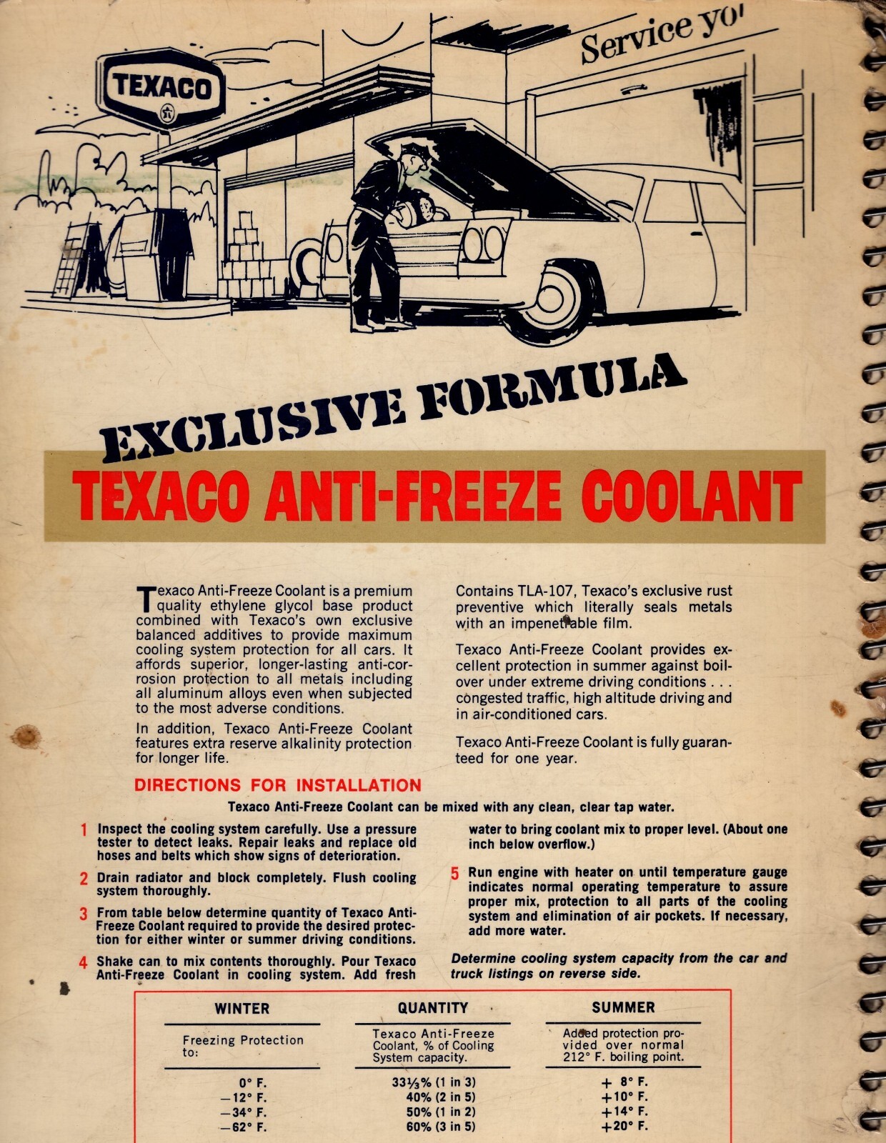 Vintage Texaco Lubrication Guide 1970 U.S. & Imported Cars Light Trucks MN1368