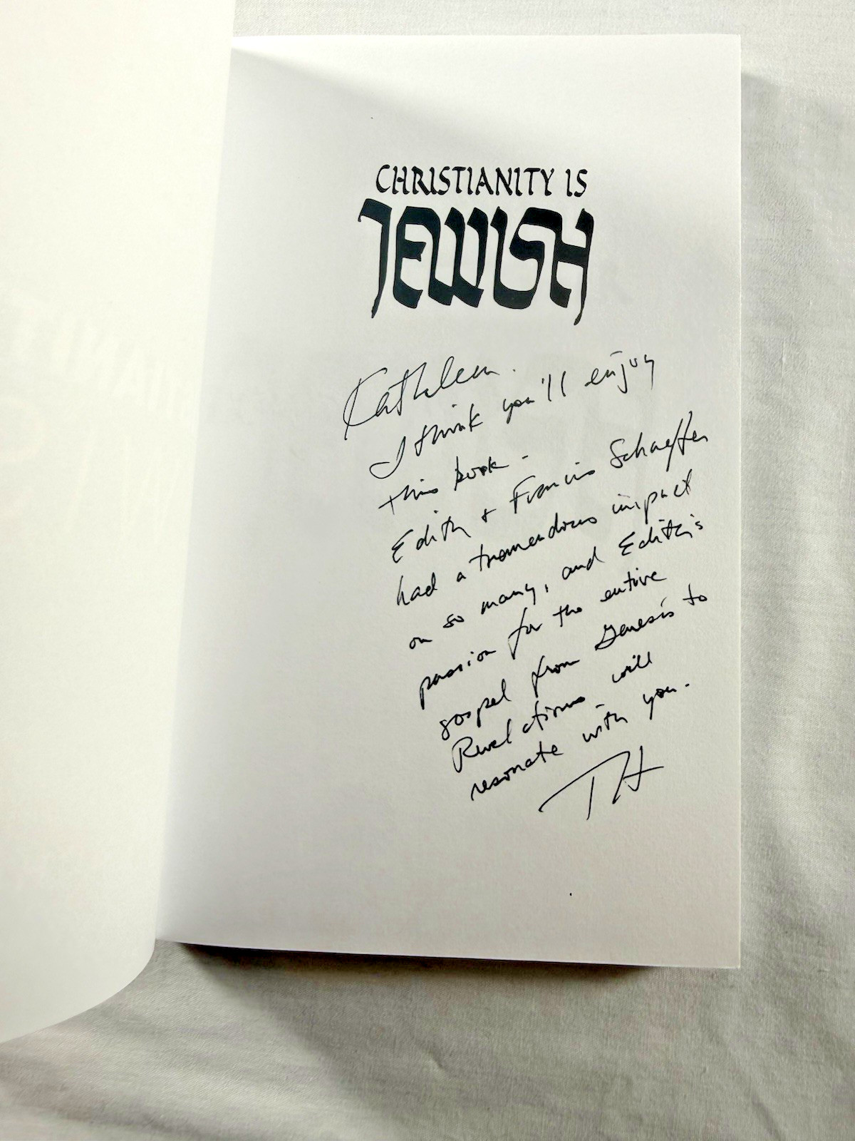 Christianity Is Jewish Edith Schaeffer PB Theology Messianic Judaism