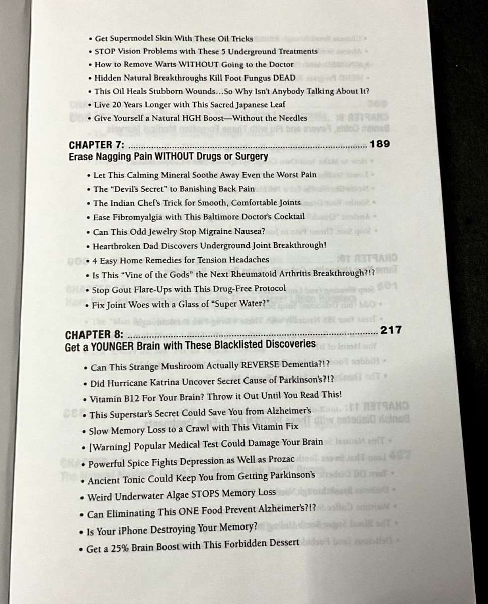 UNCENSORED HEALTH Book called-25 Forbidden Cures You Can Have Today- Book, #392