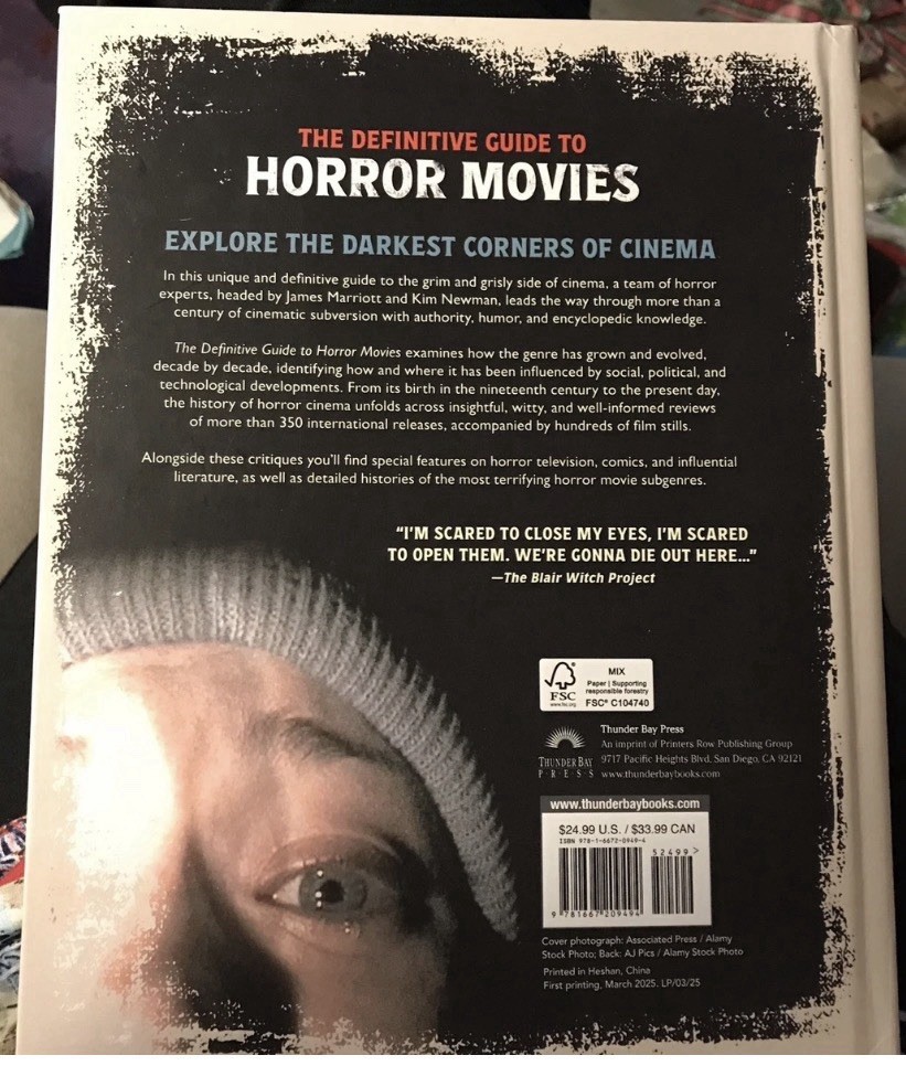 Definitive Guide to Horror Movies, Hardcover by Newman, Kim; Marriott, James,…