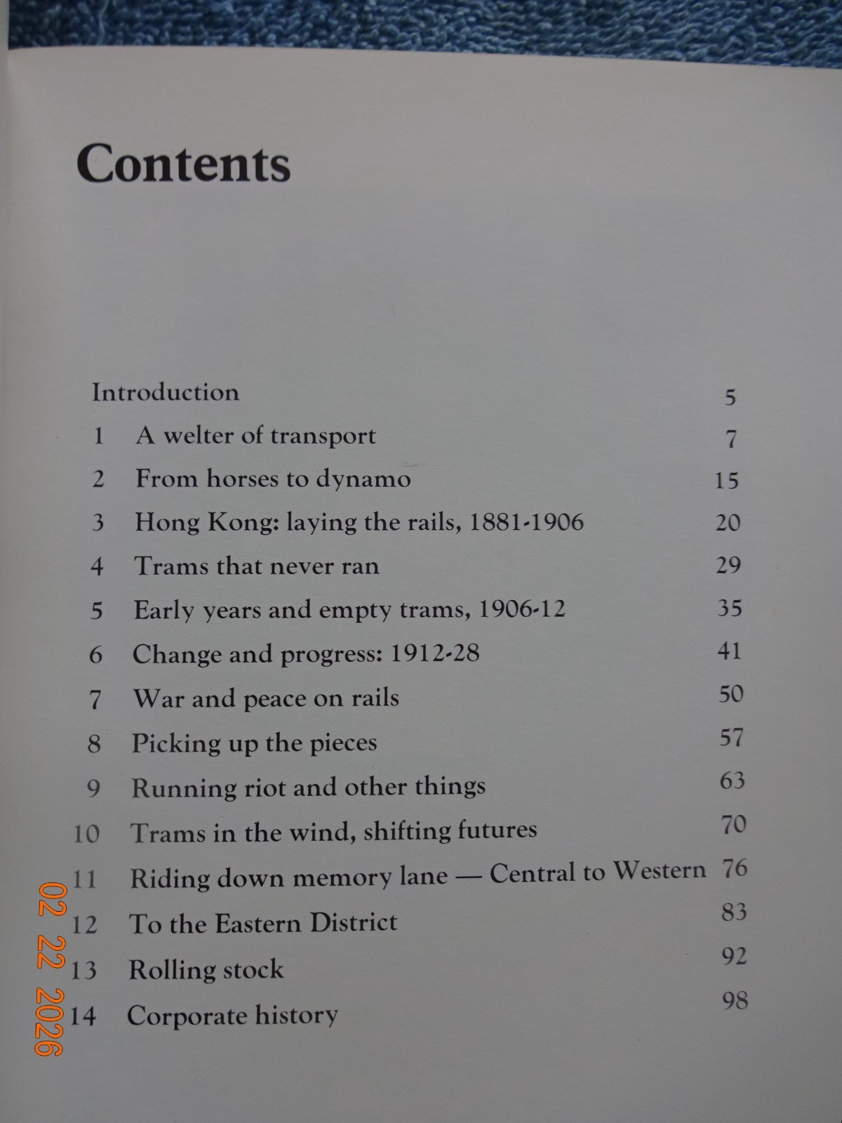 Hong Kong 4 – Tramlines, by Barnett, 1984. History of HK trams. Like New