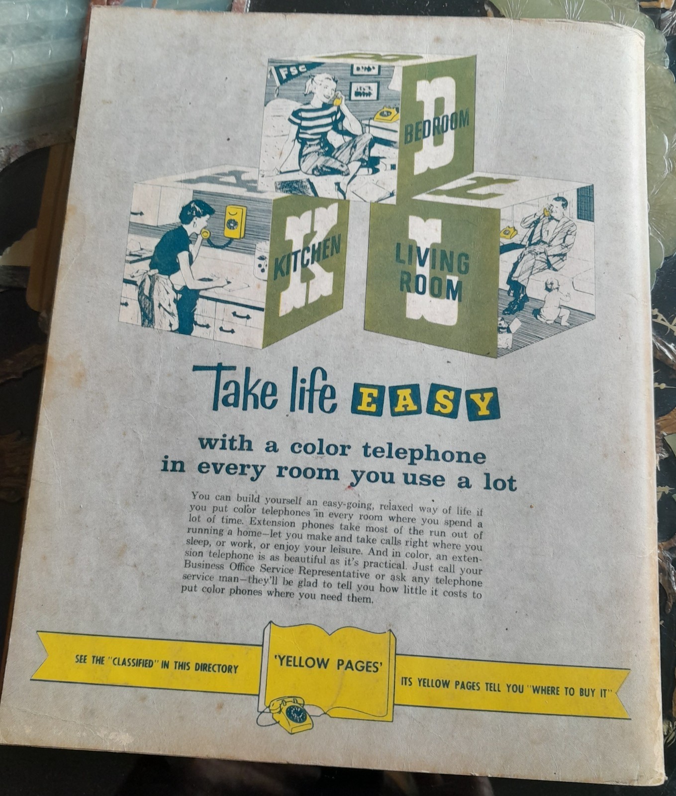 MONTEREY SAN BENITO TELEPHONE DIRECTORY YELLOW PAGES AUG 1958 PAC-BELL FREE SHIP