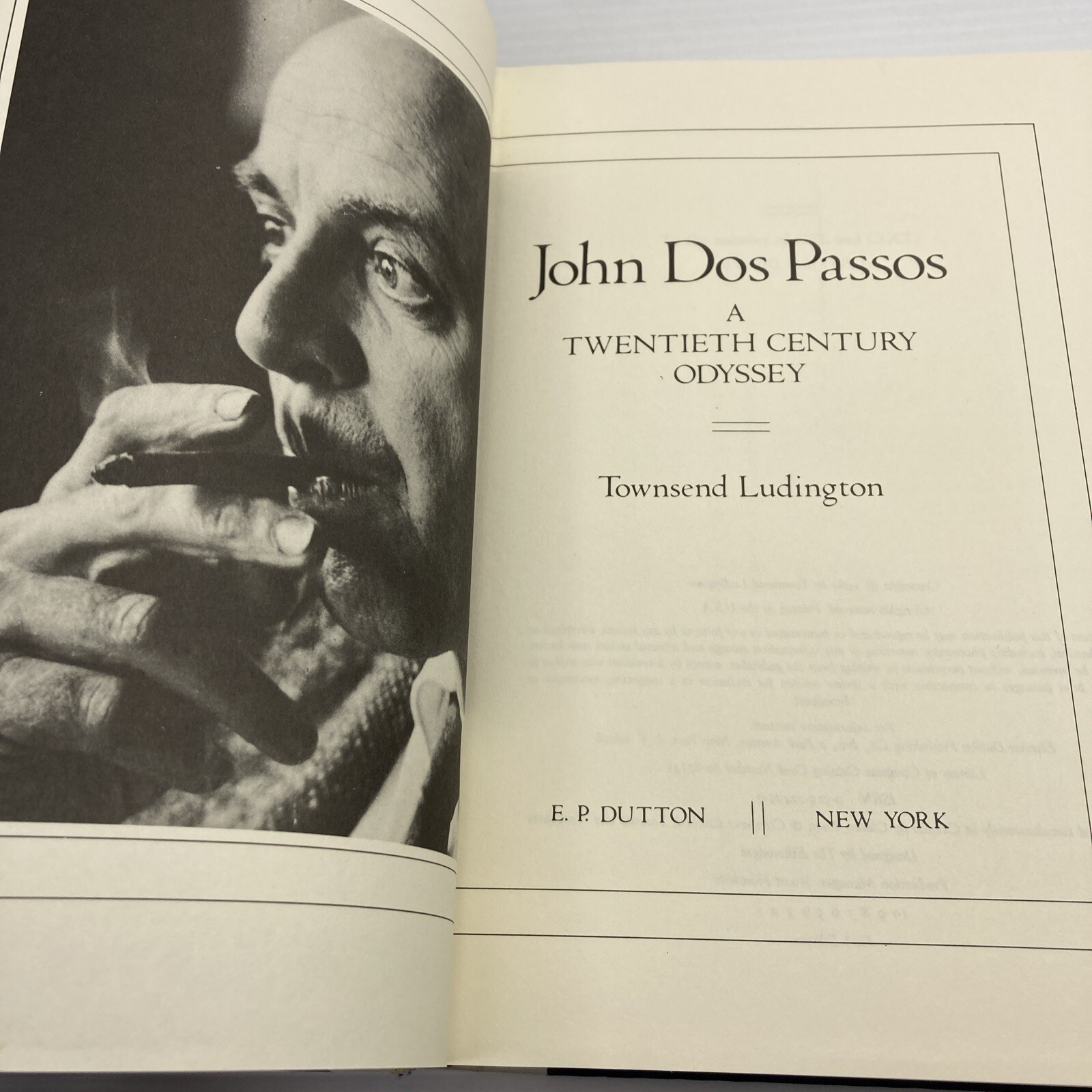 John Dos Passos A Twentieth Century Odyssey Townsend Ludington 1980 1st Edition