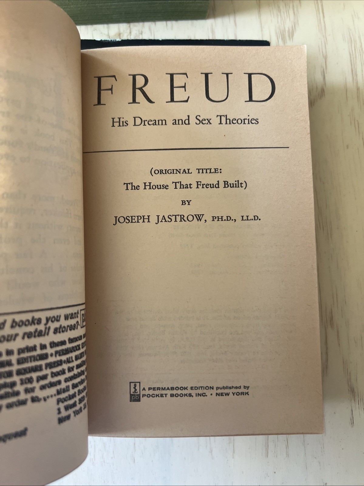 Vintage Freud Psychology 4-Book Lot: Dreams, Psychoanalysis & Hysteria Paperback